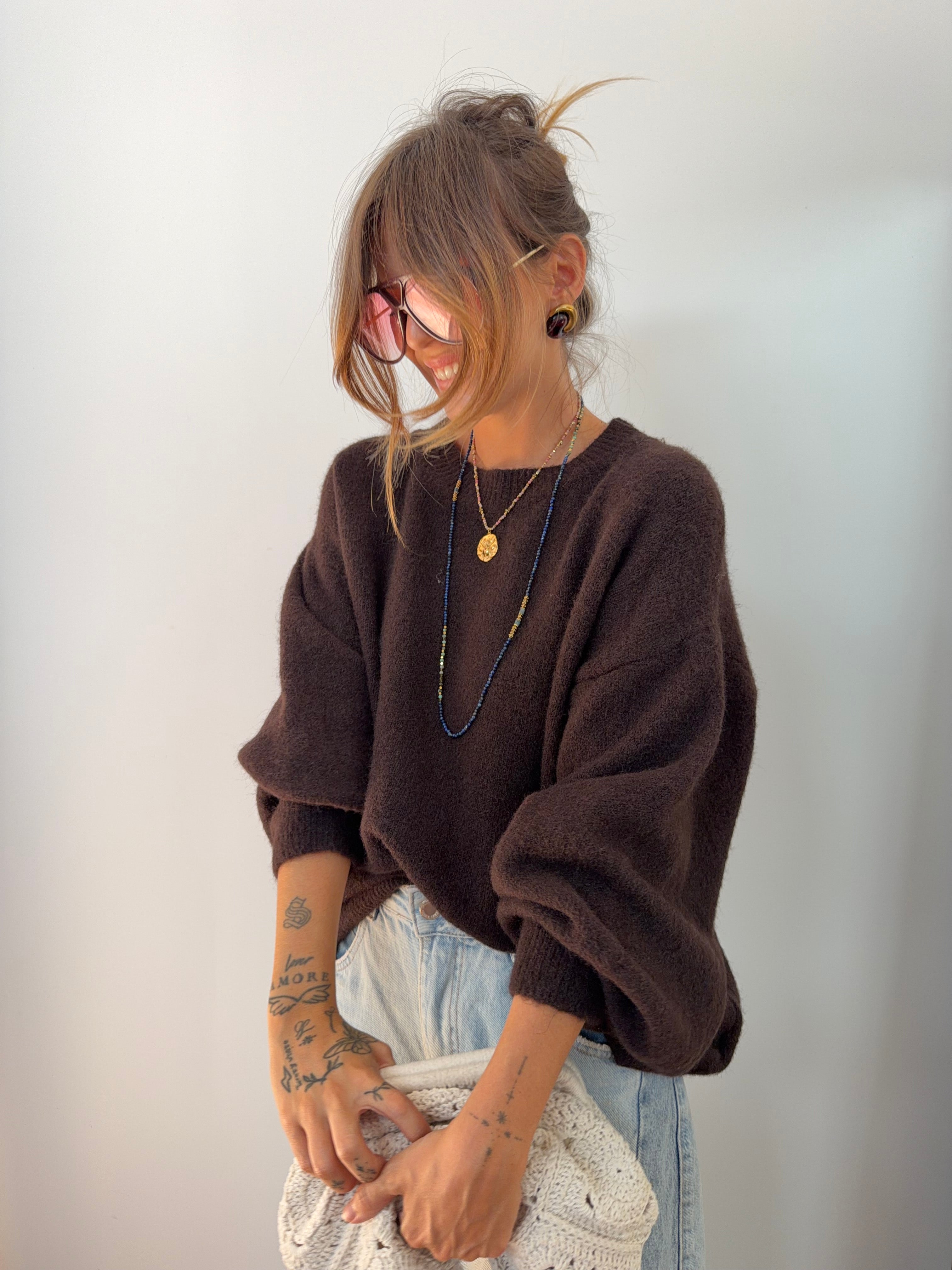 Pull Faro - chocolat