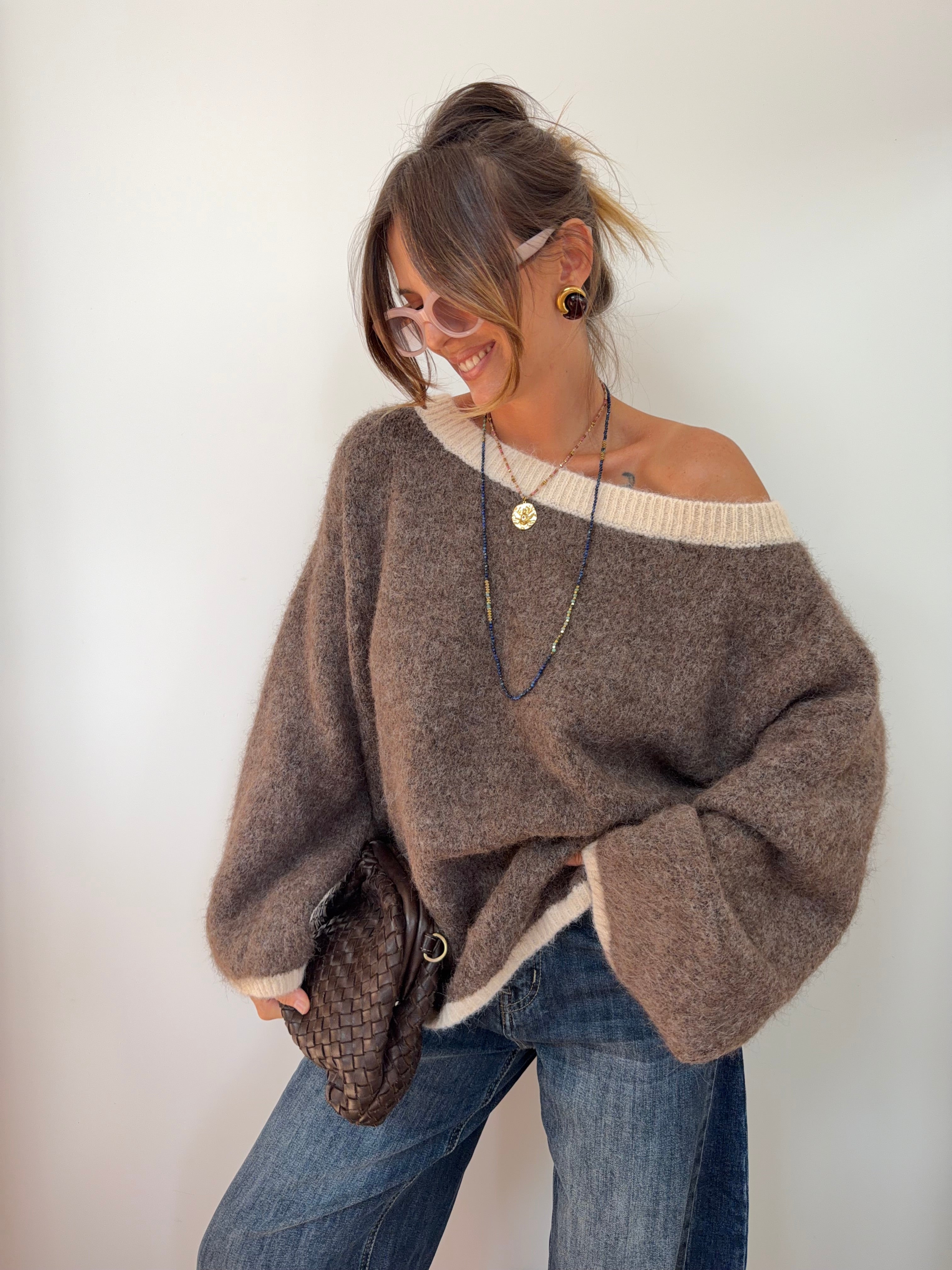 Pull Bali - moka et beige