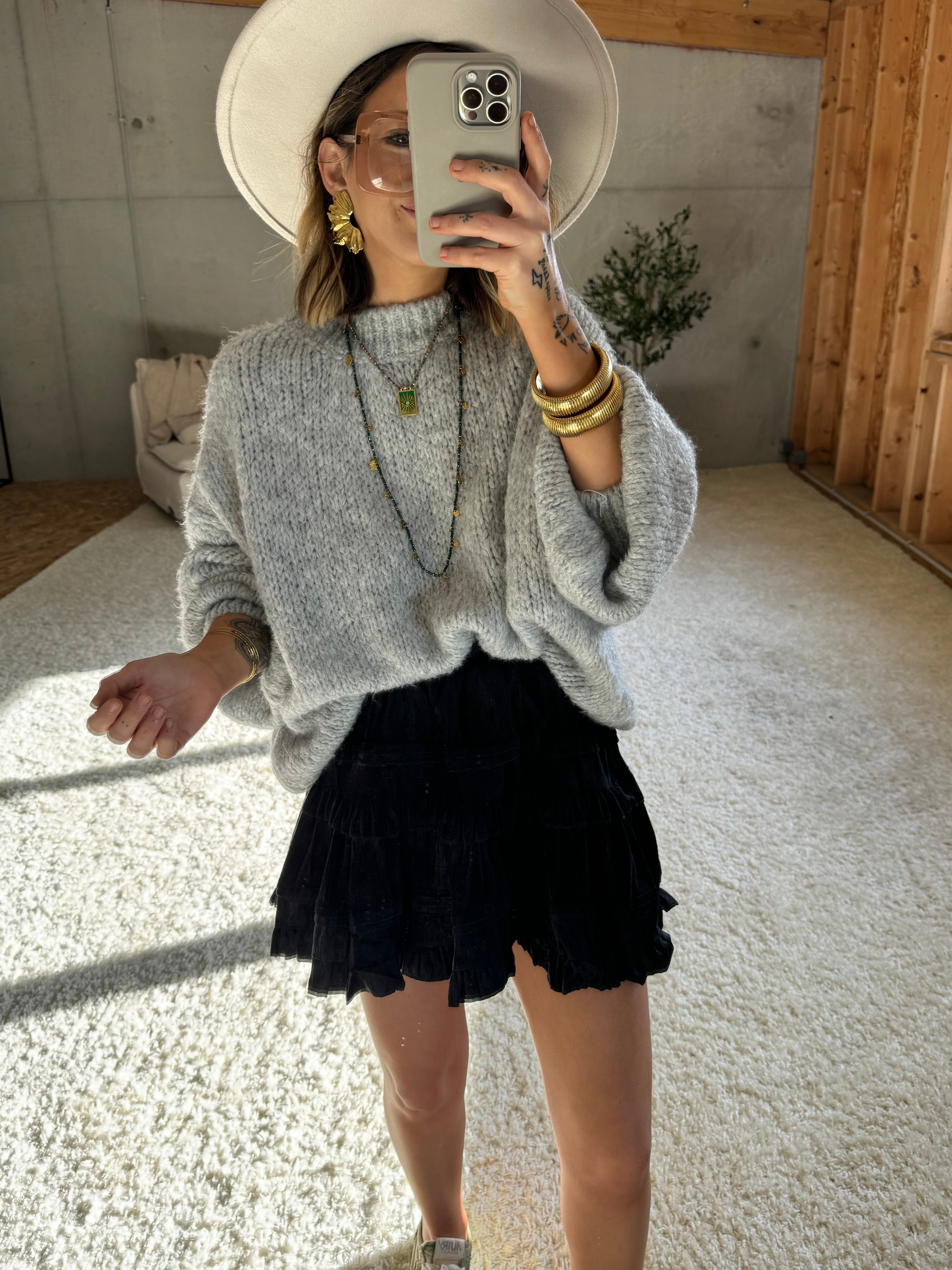 Jupe short - velours