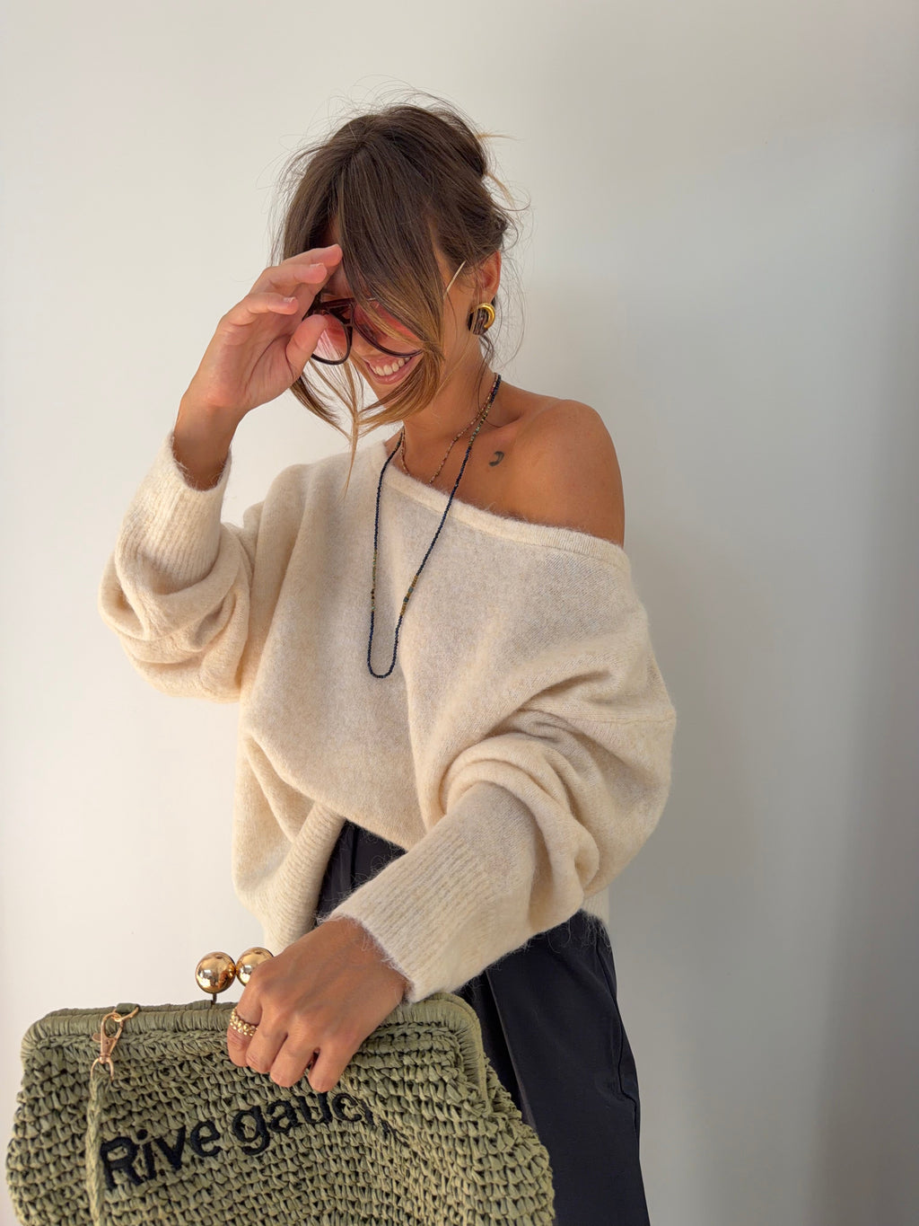 Pull Rome - beige chiné