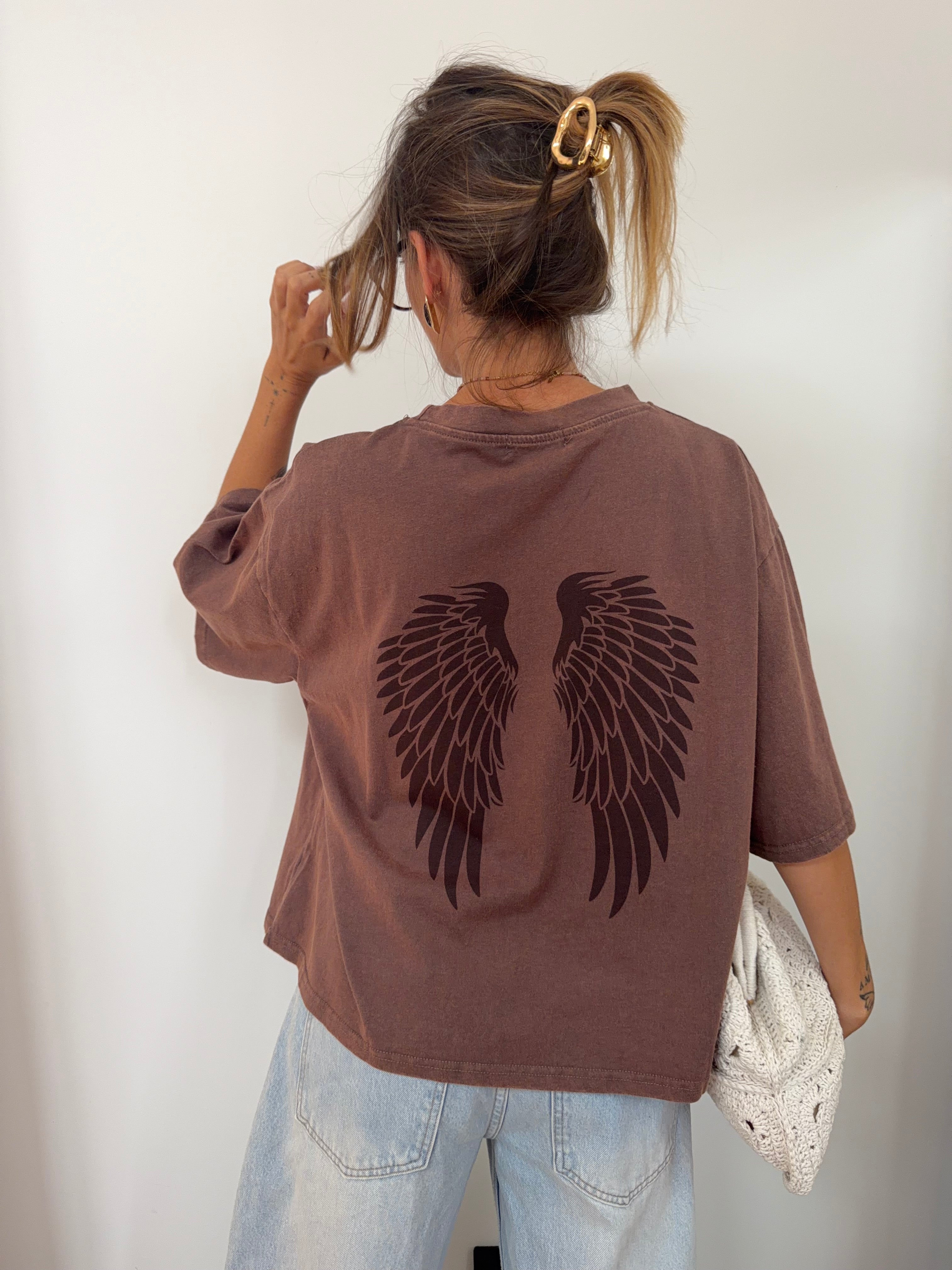 T-shirt Angel - chocolat