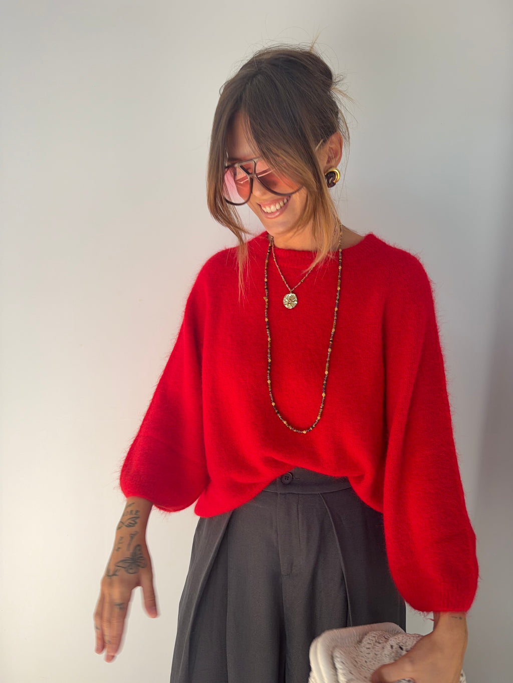 Pull Angora Seoul - rouge