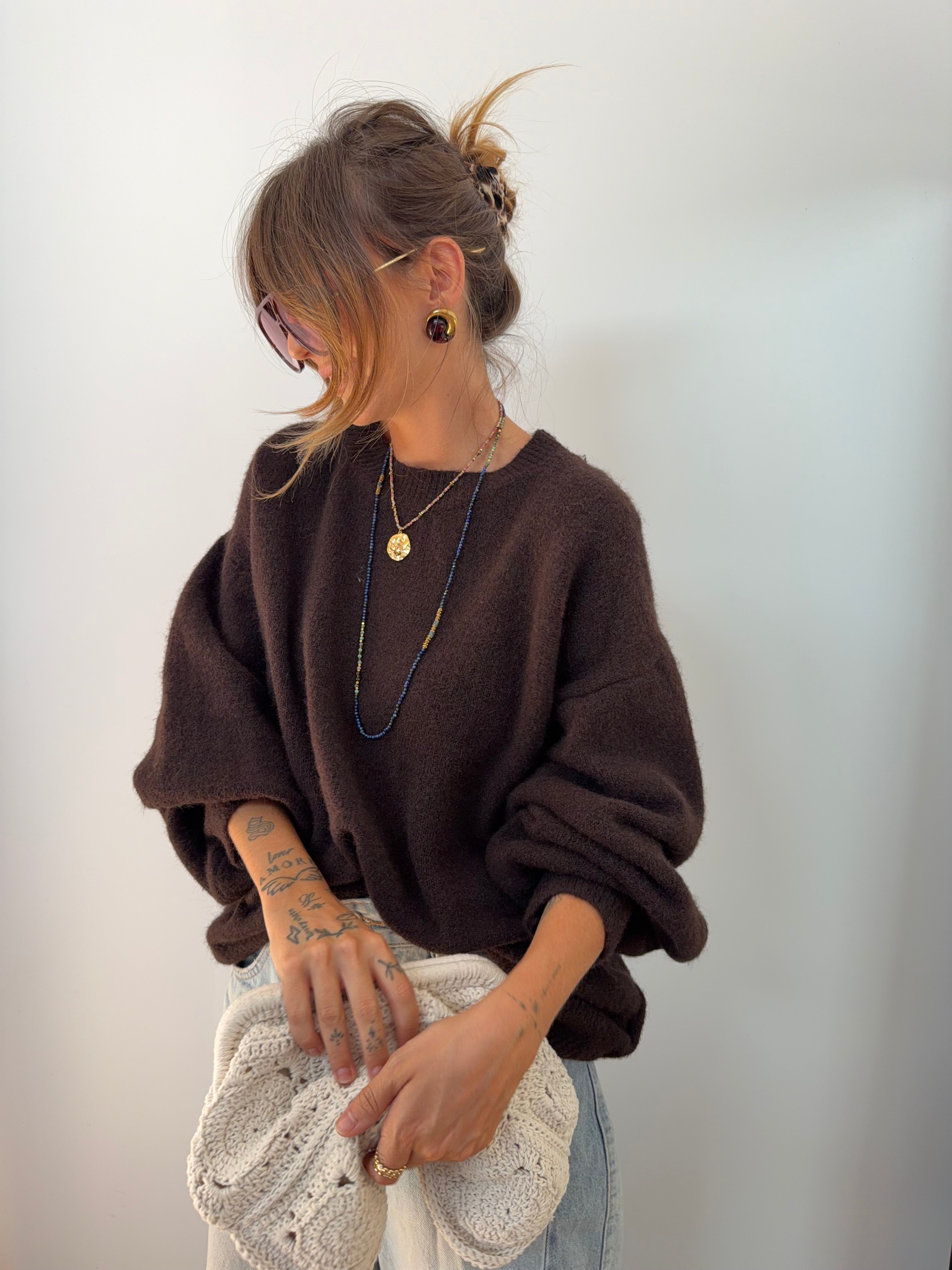 Pull Faro - chocolat