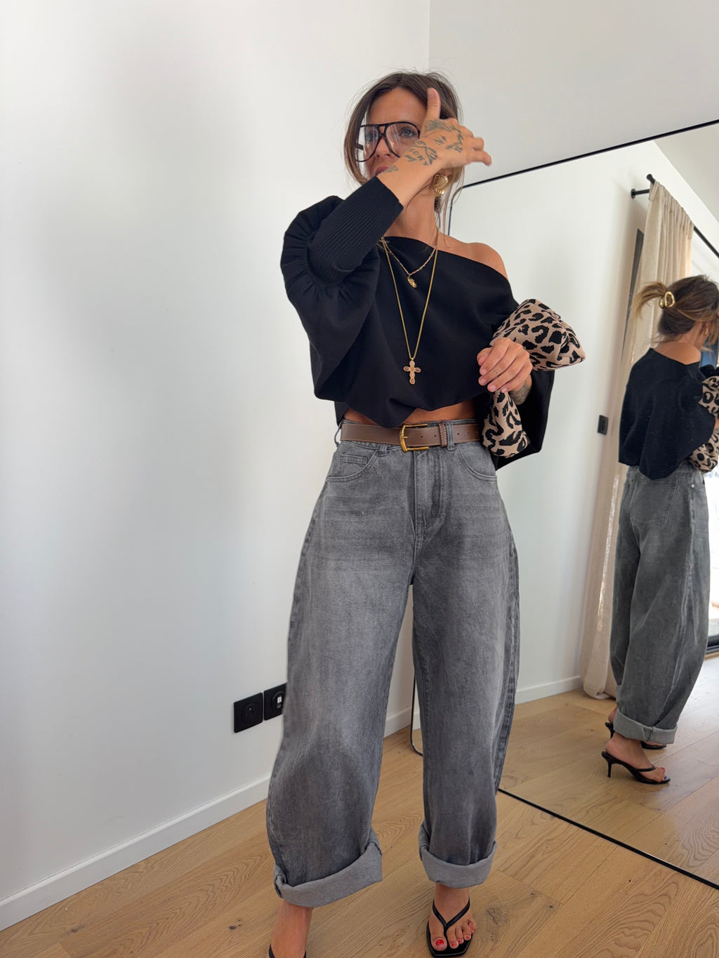 Jeans gris
