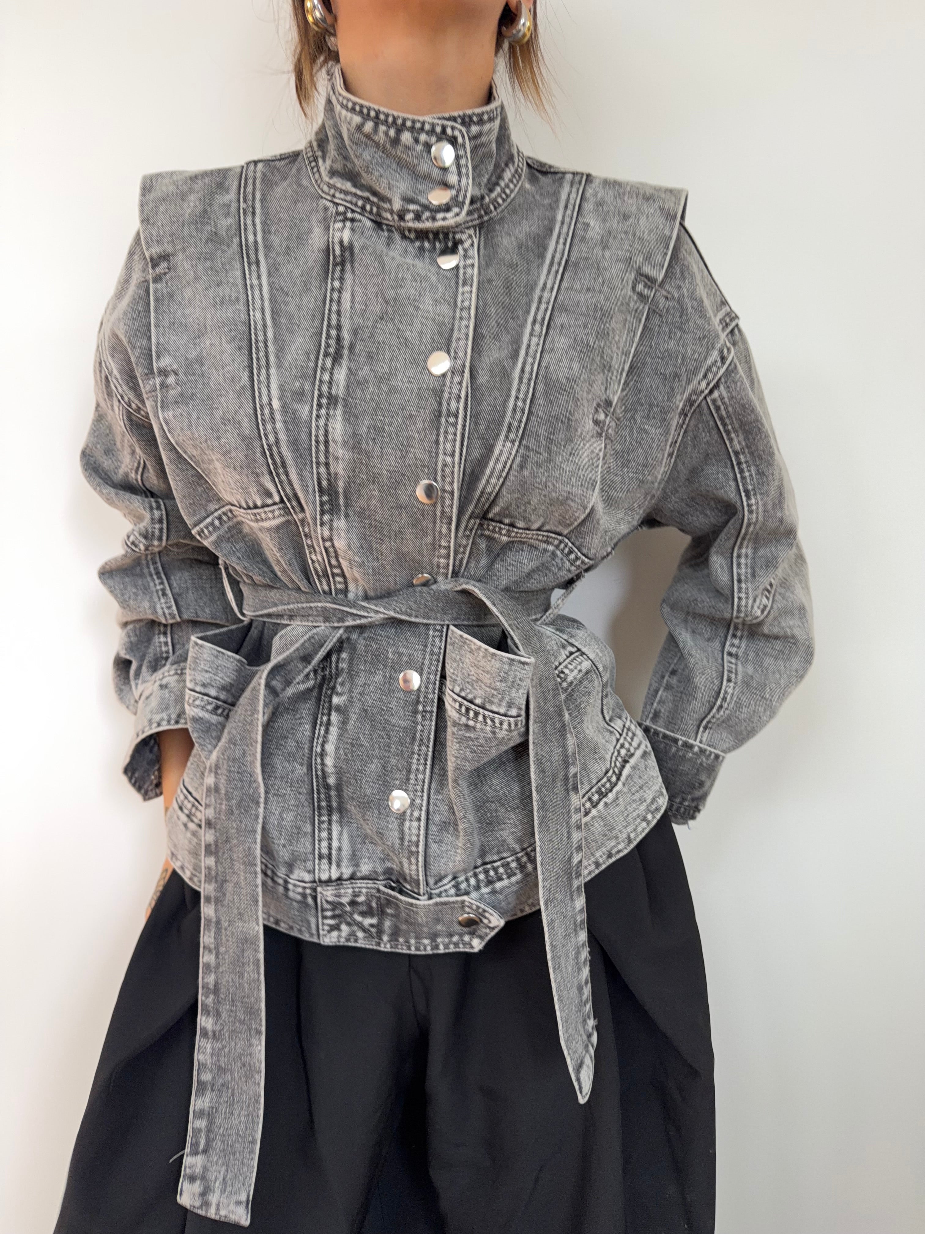 Veste à noeud - grise