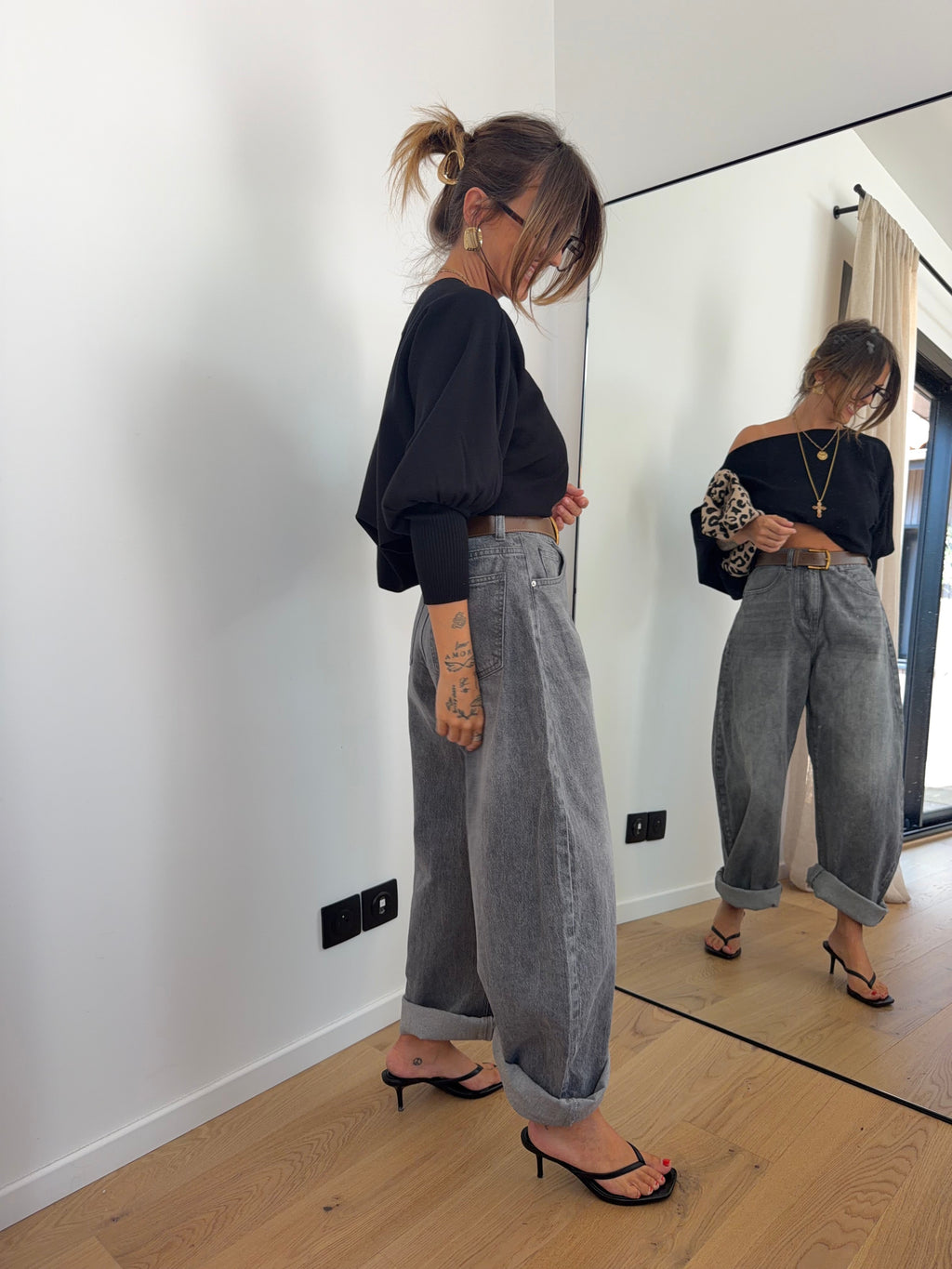 Jeans gris