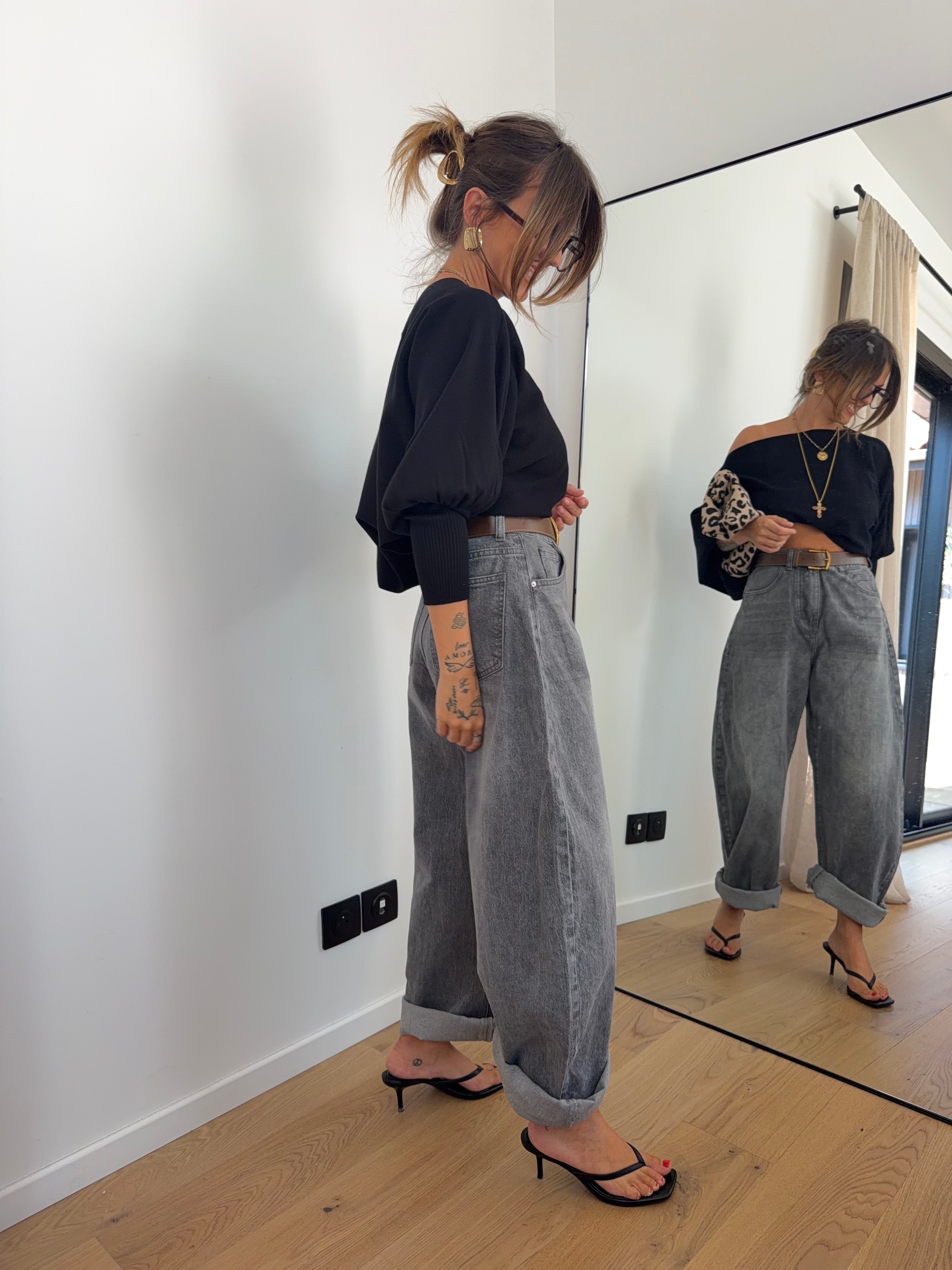 Jeans gris