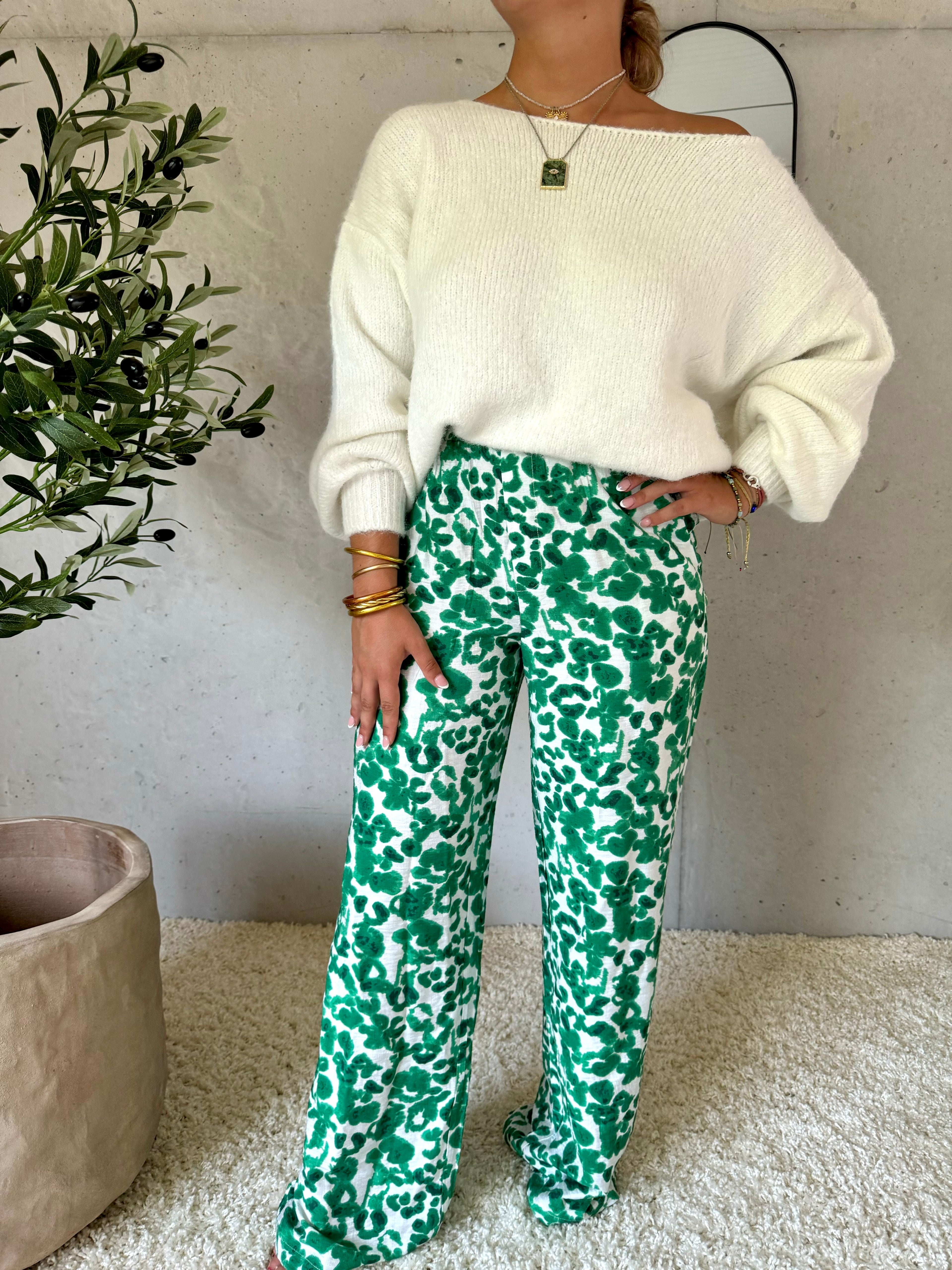 PANTALON FLUIDE - VERT
