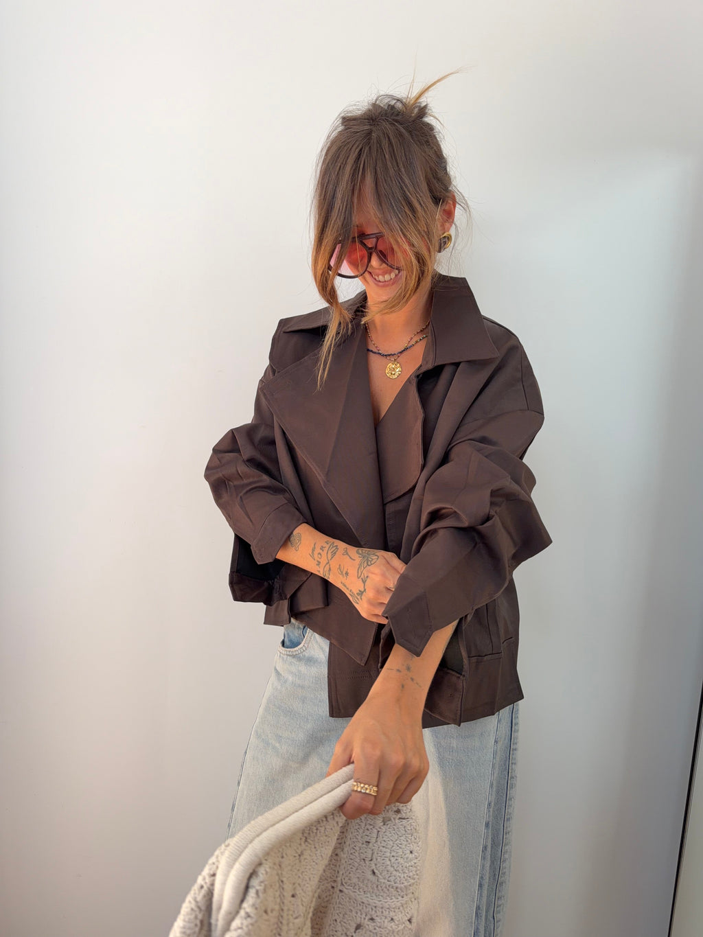 Trench Milan - chocolat