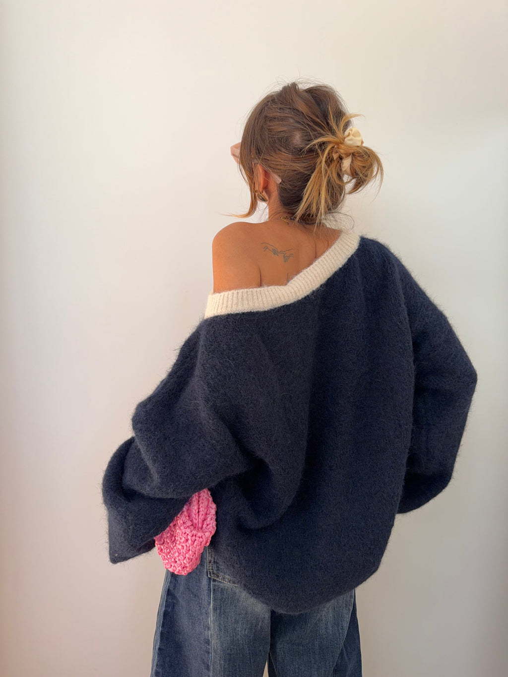 Pull Bali - bleu et beige