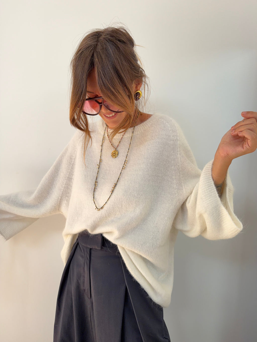 Pull Angora Seoul - blanc