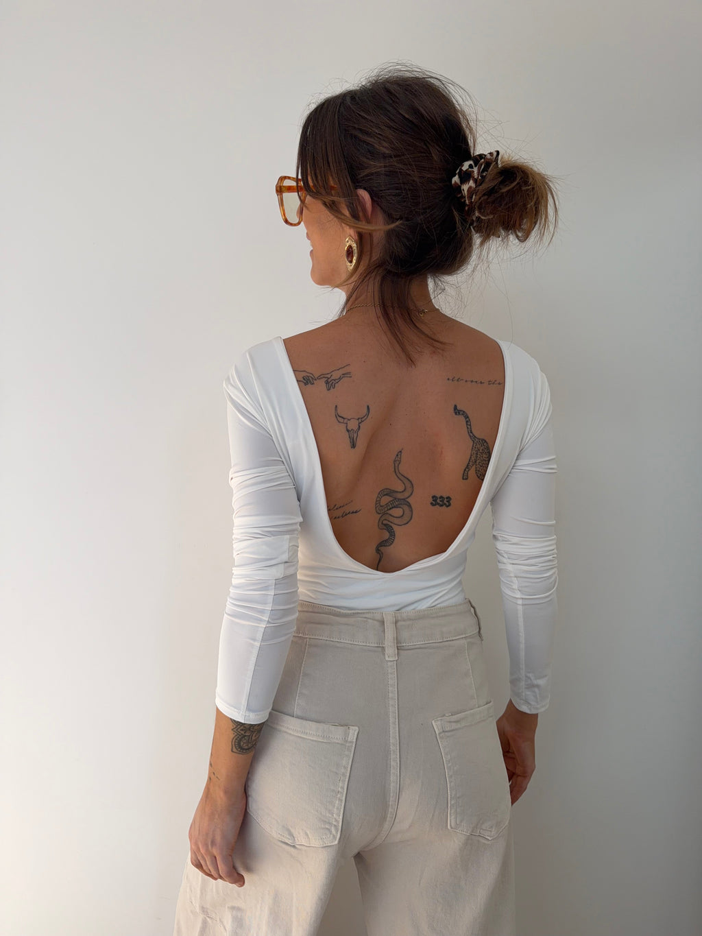 Body manches longues - blanc