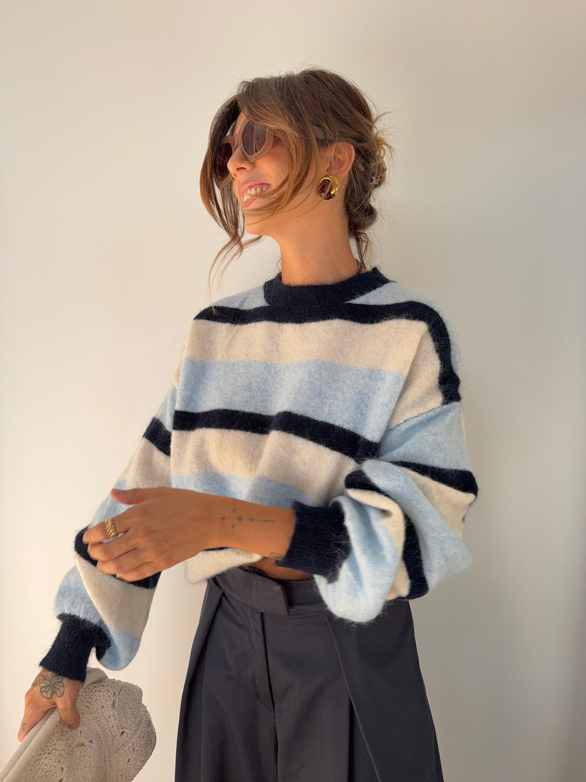 Pull Palma - rayé bleu