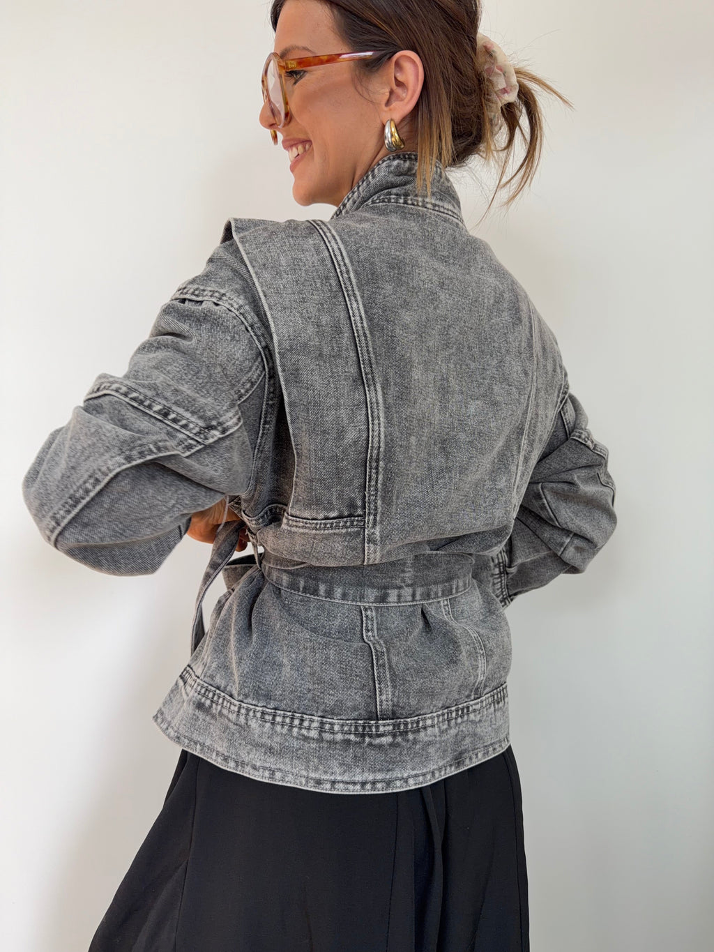 Veste à noeud - grise