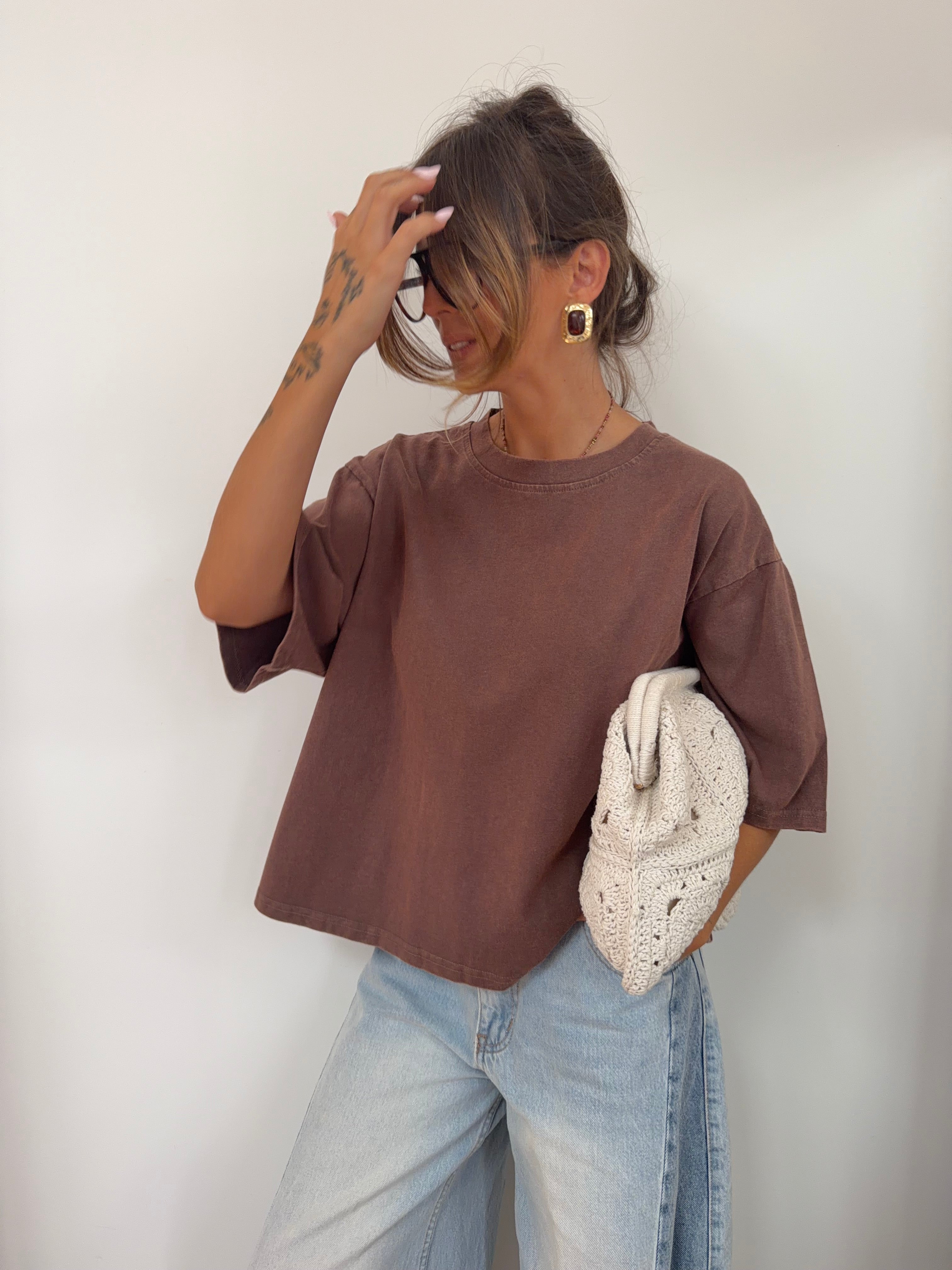 T-shirt Angel - chocolat