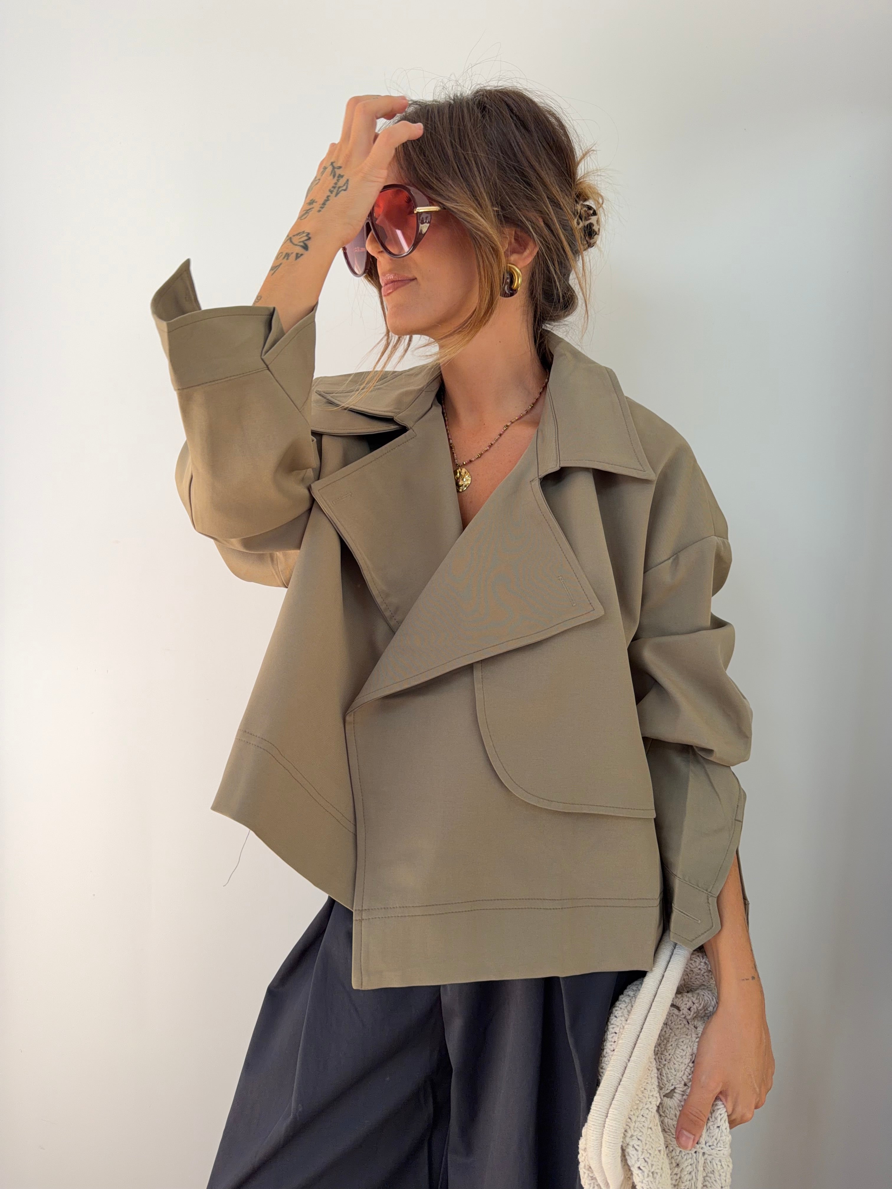 Trench Milan - kaki clair