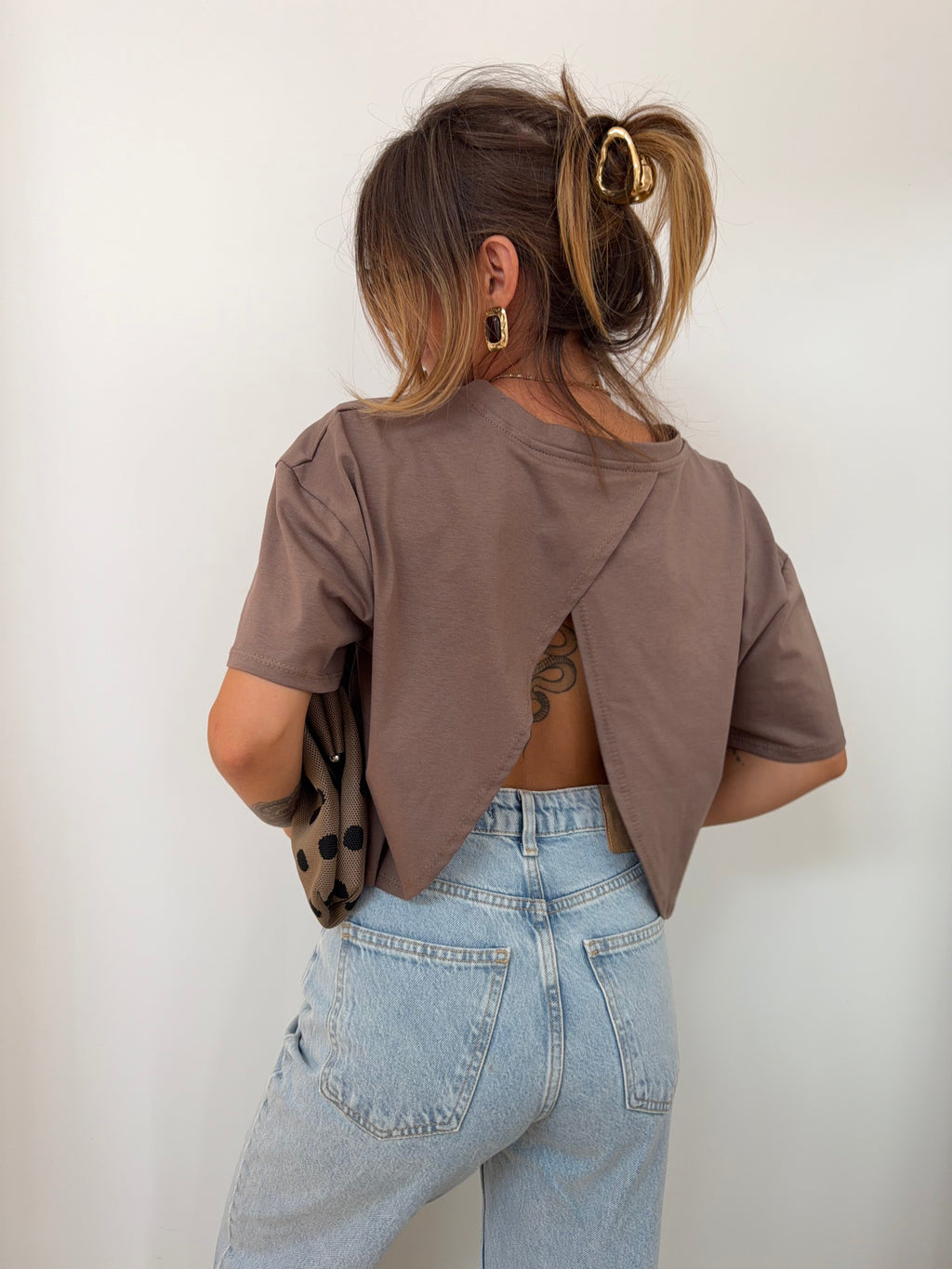T-shirt Mia Lover's - café