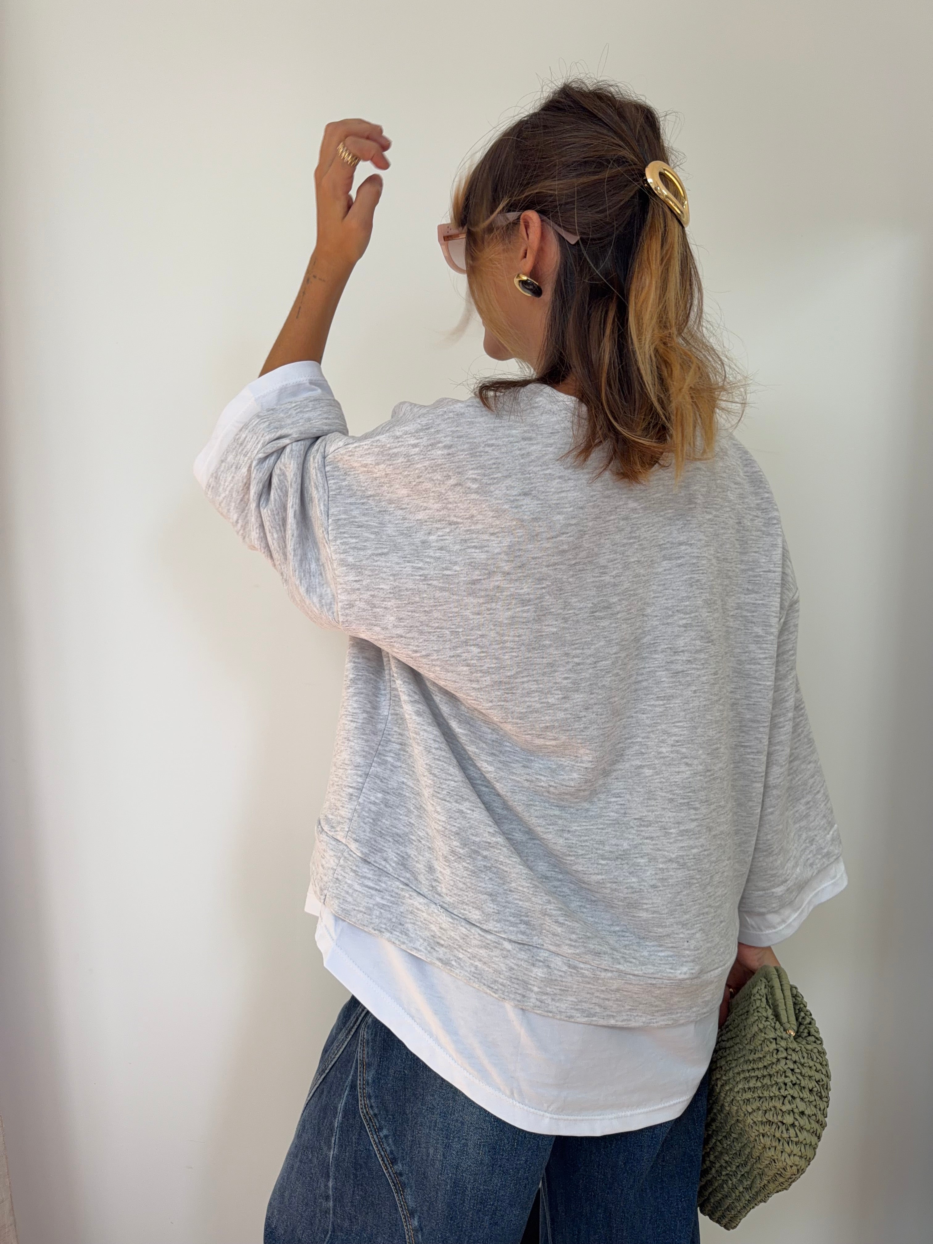 Double t-shirt - gris