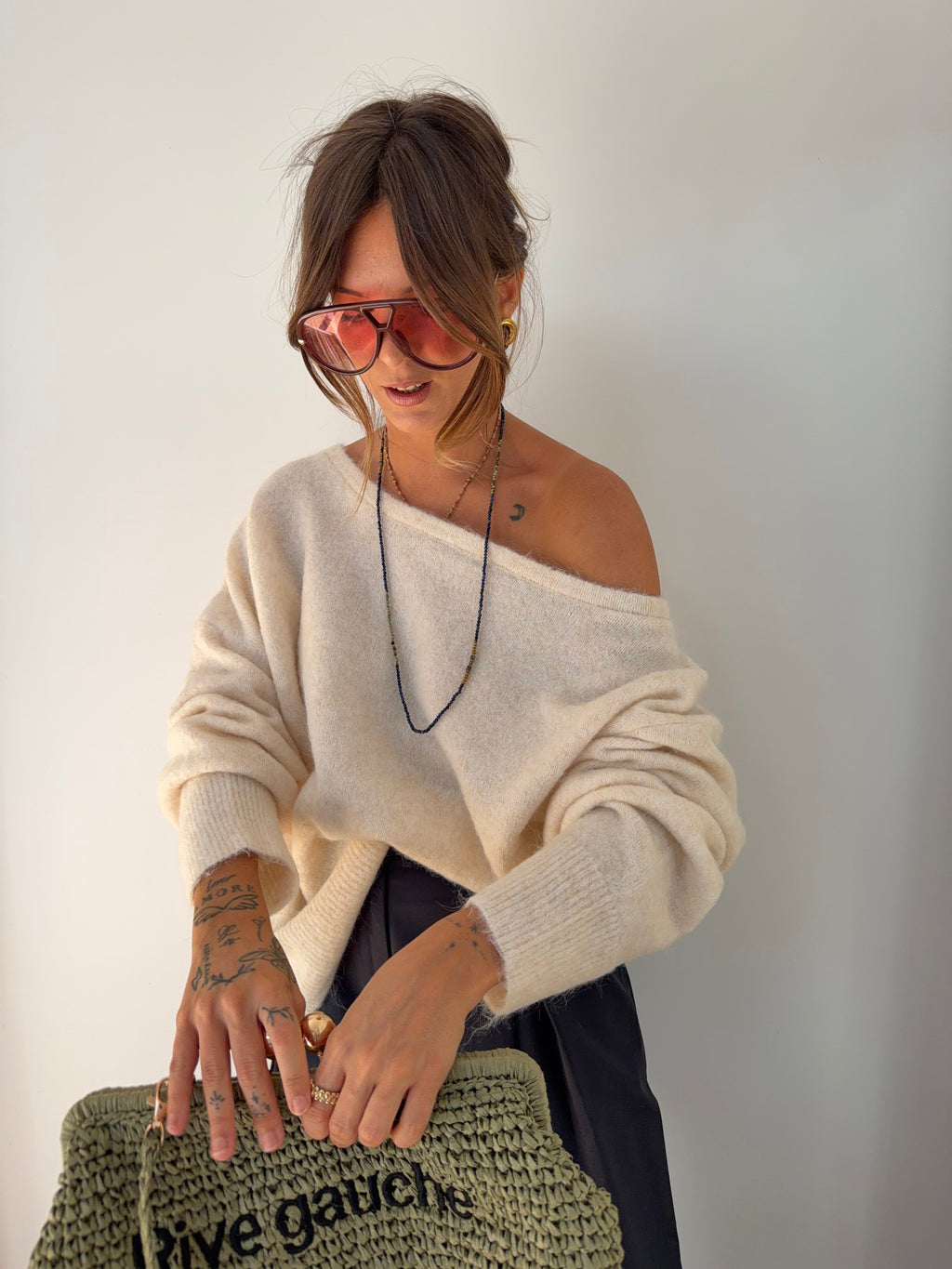 Pull Rome - beige chiné
