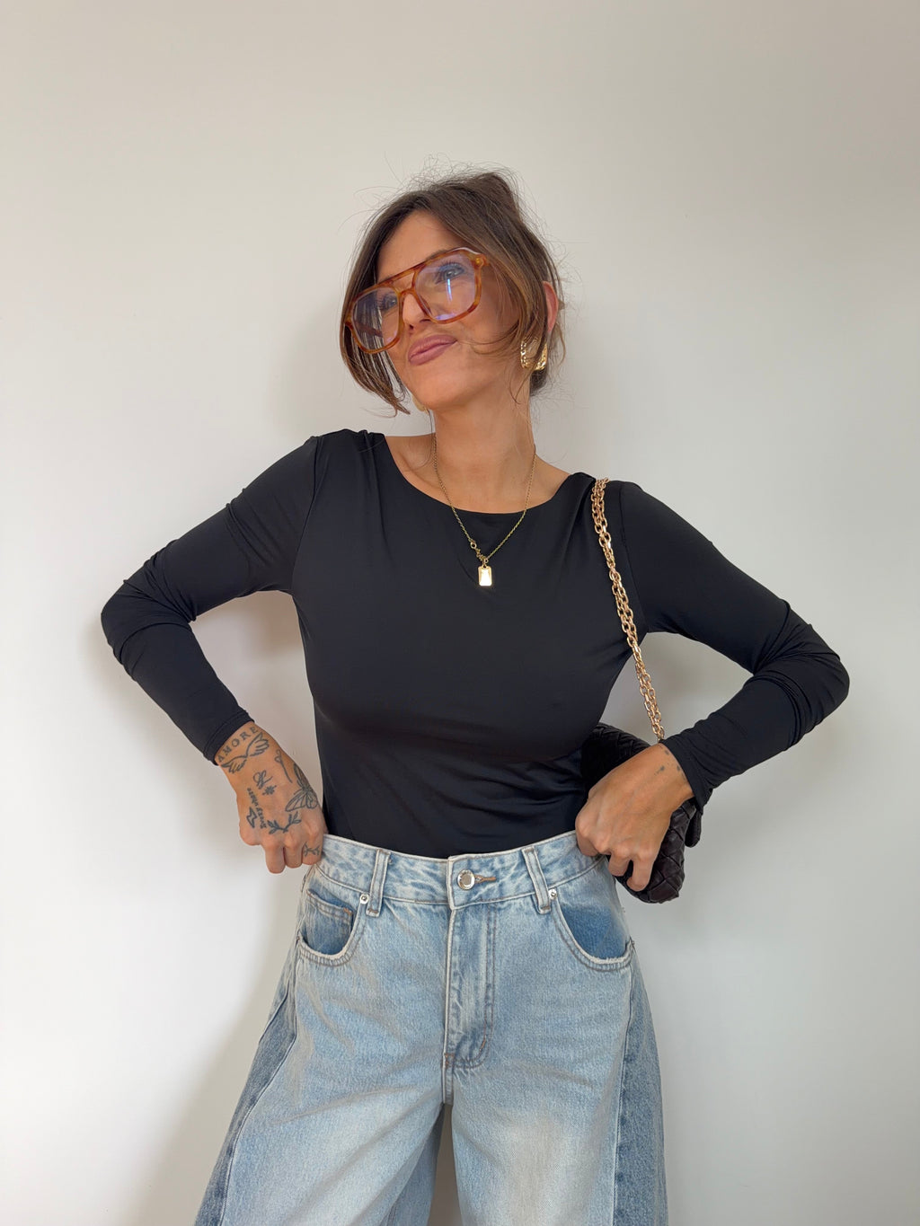 Body manches longues - noir