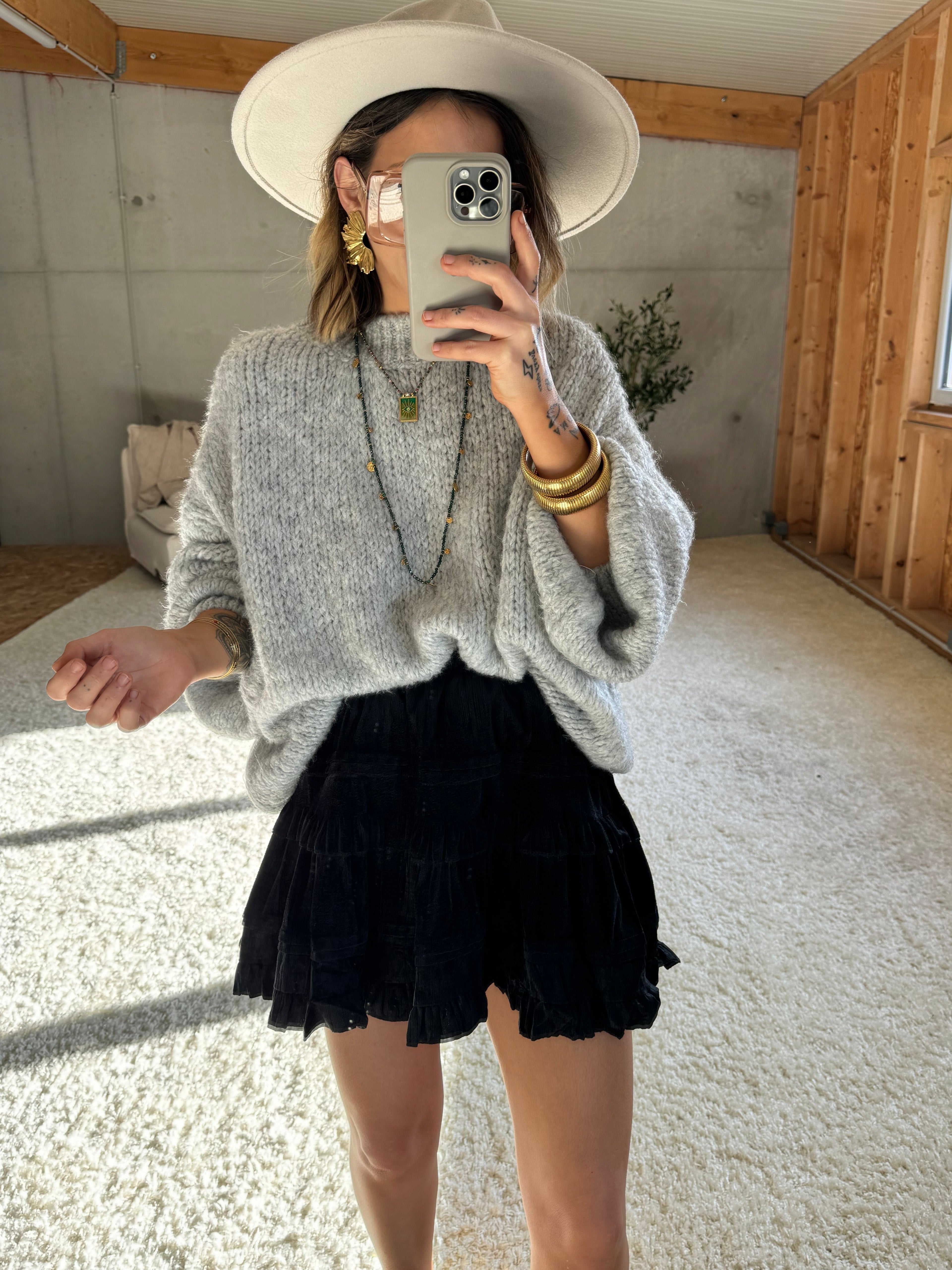 Jupe short - velours