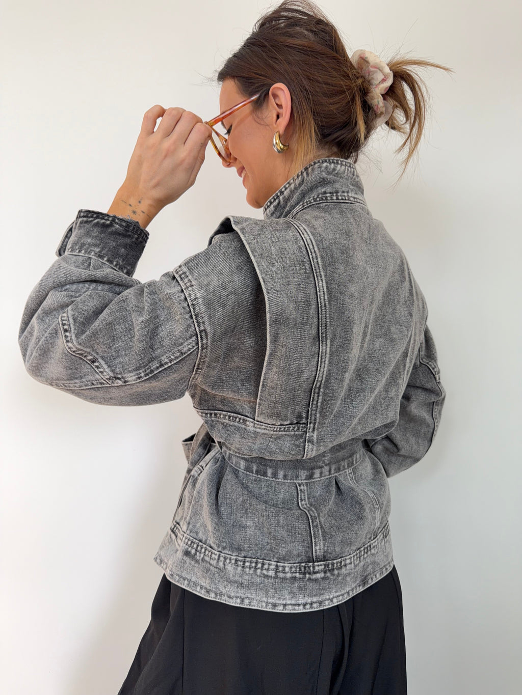 Veste à noeud - grise