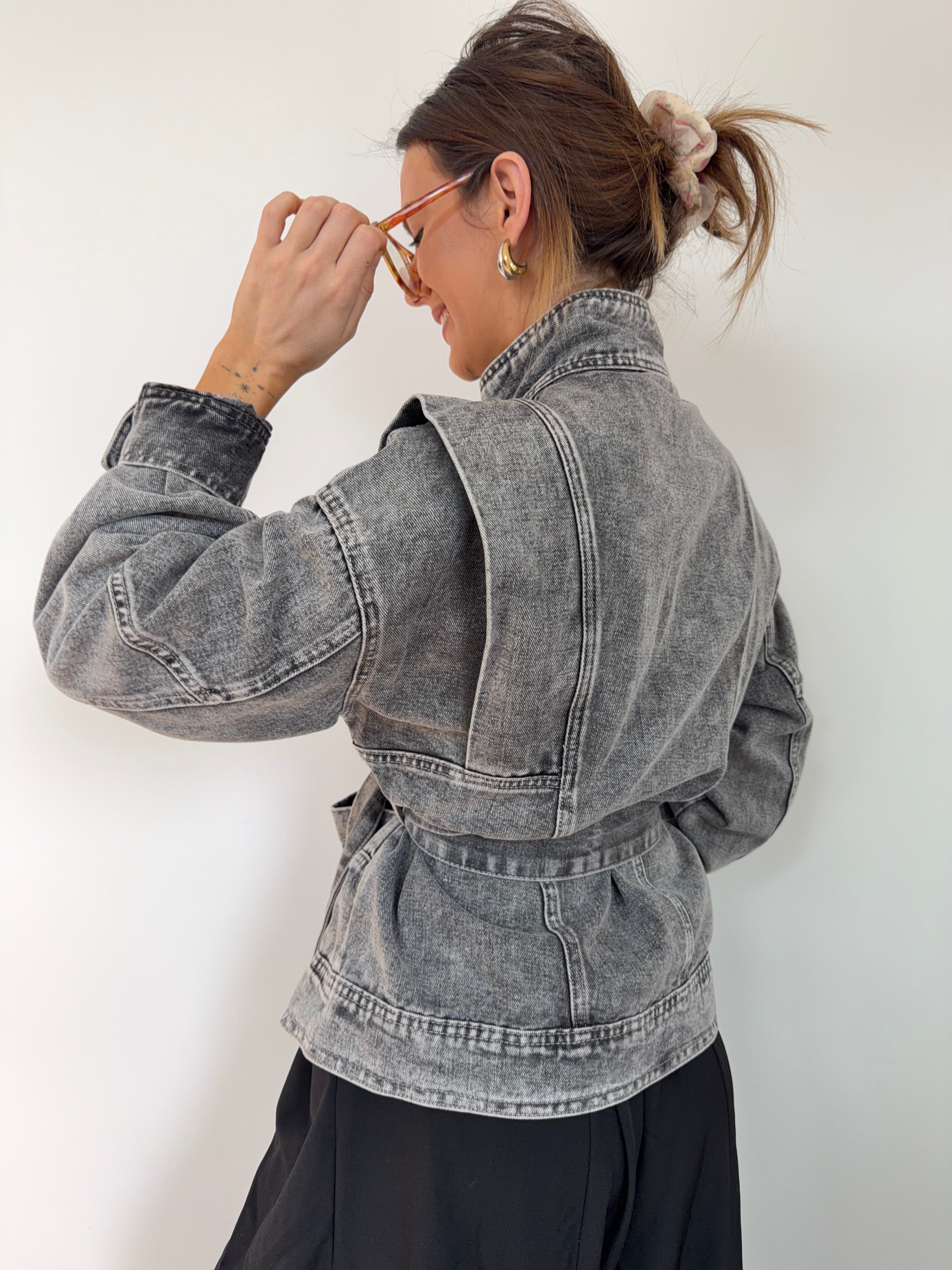 Veste à noeud - grise