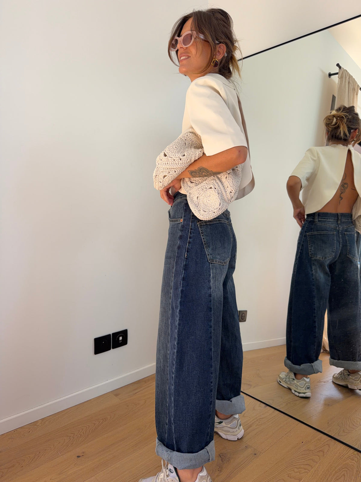 Jeans ballon 2 bleu