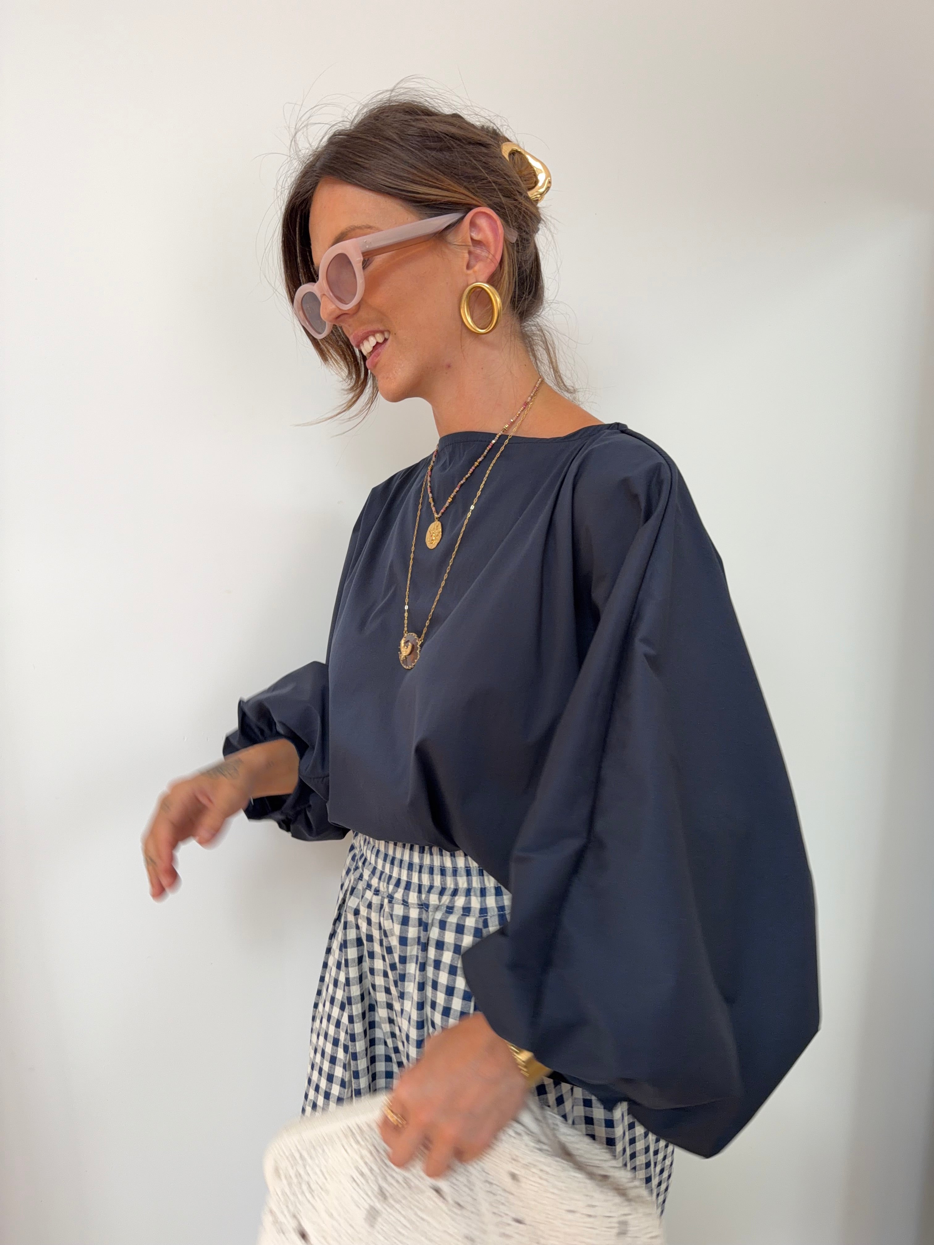 Blouse Elia - bleu marine