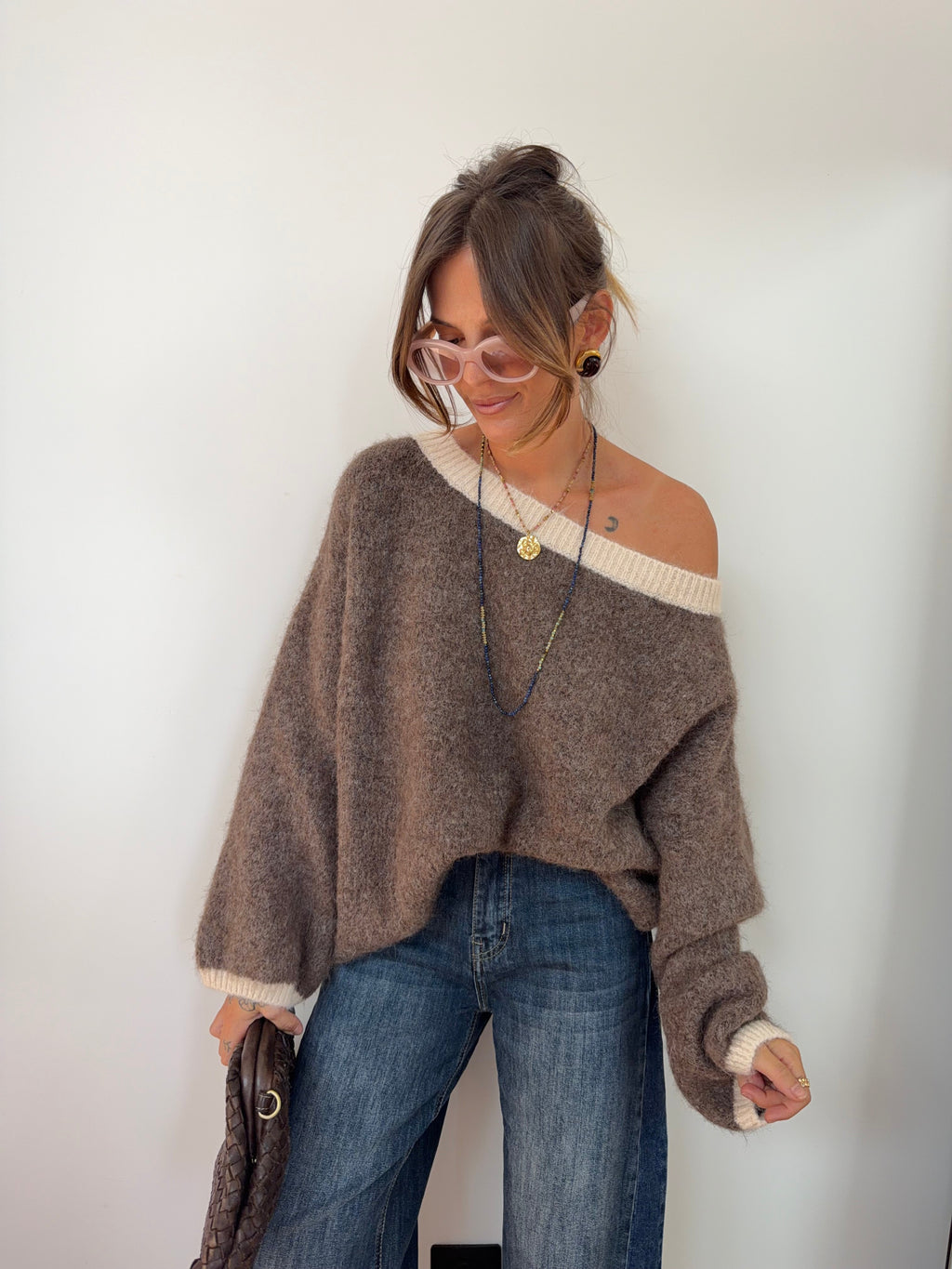 Pull Bali - moka et beige