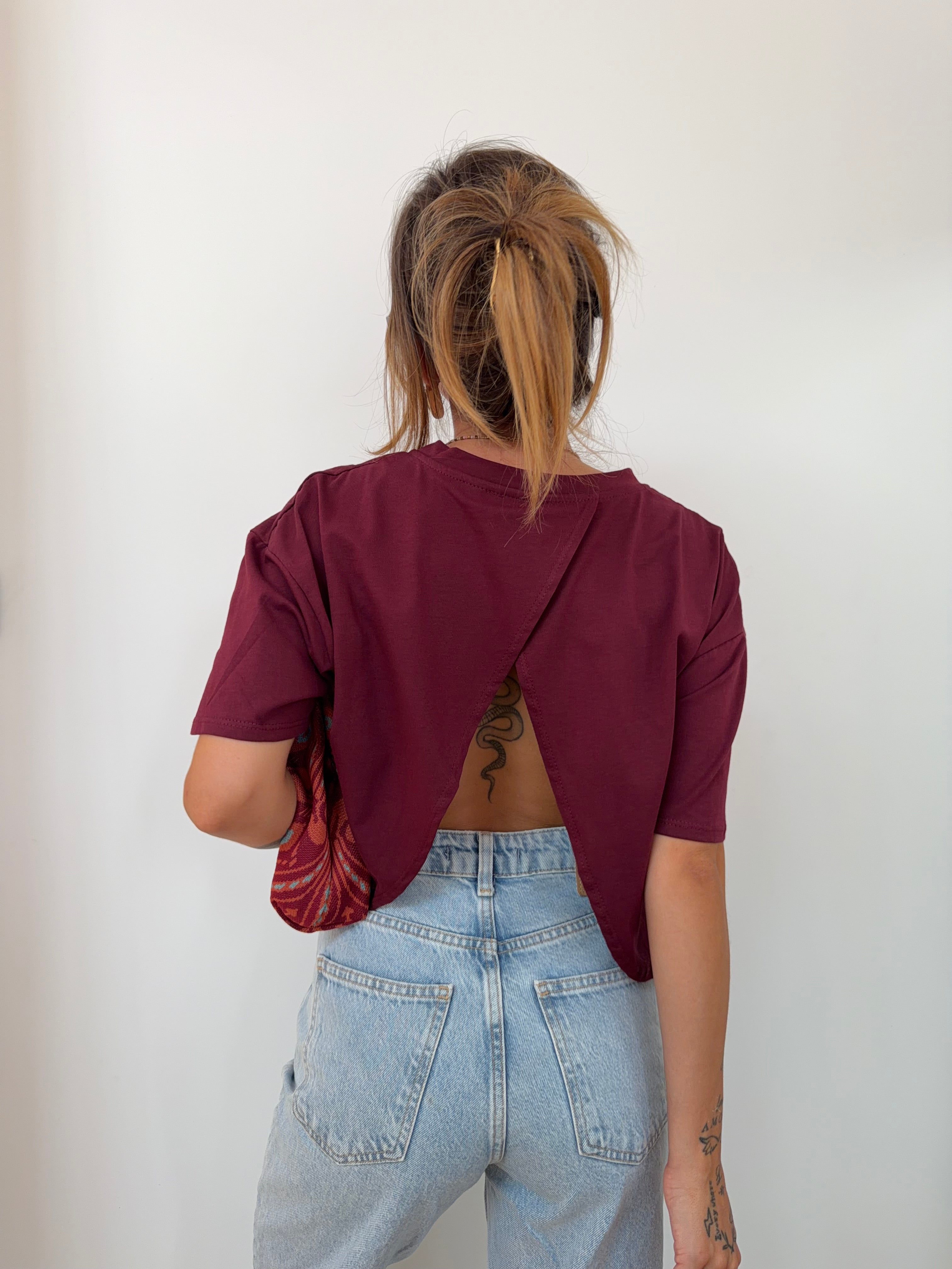T-shirt Mia Lover's - bordeaux