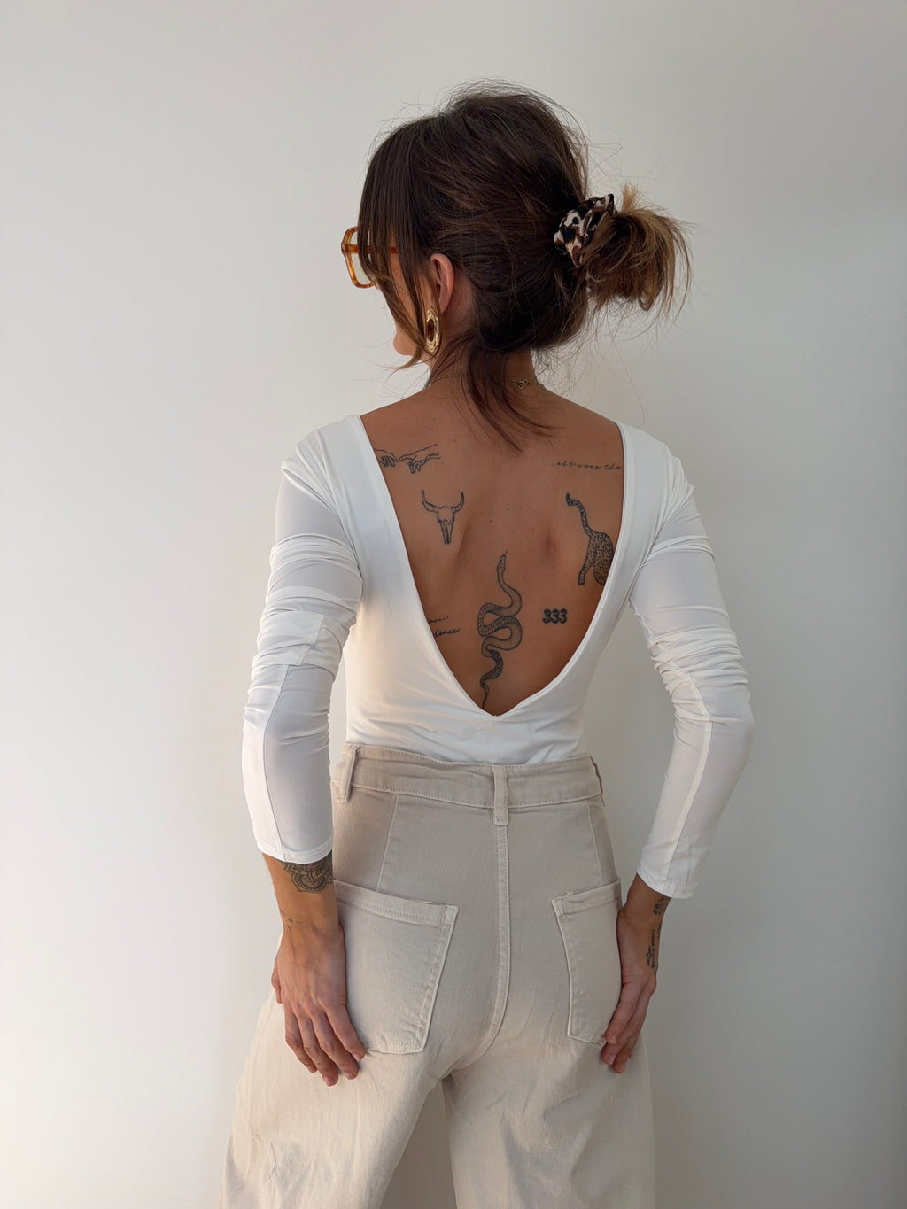Body manches longues - blanc