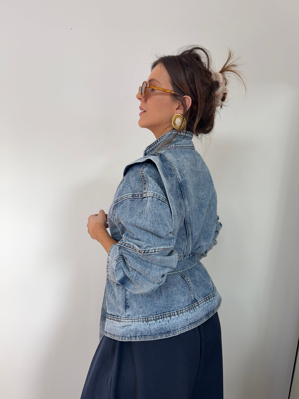 Veste à noeud - bleu jeans