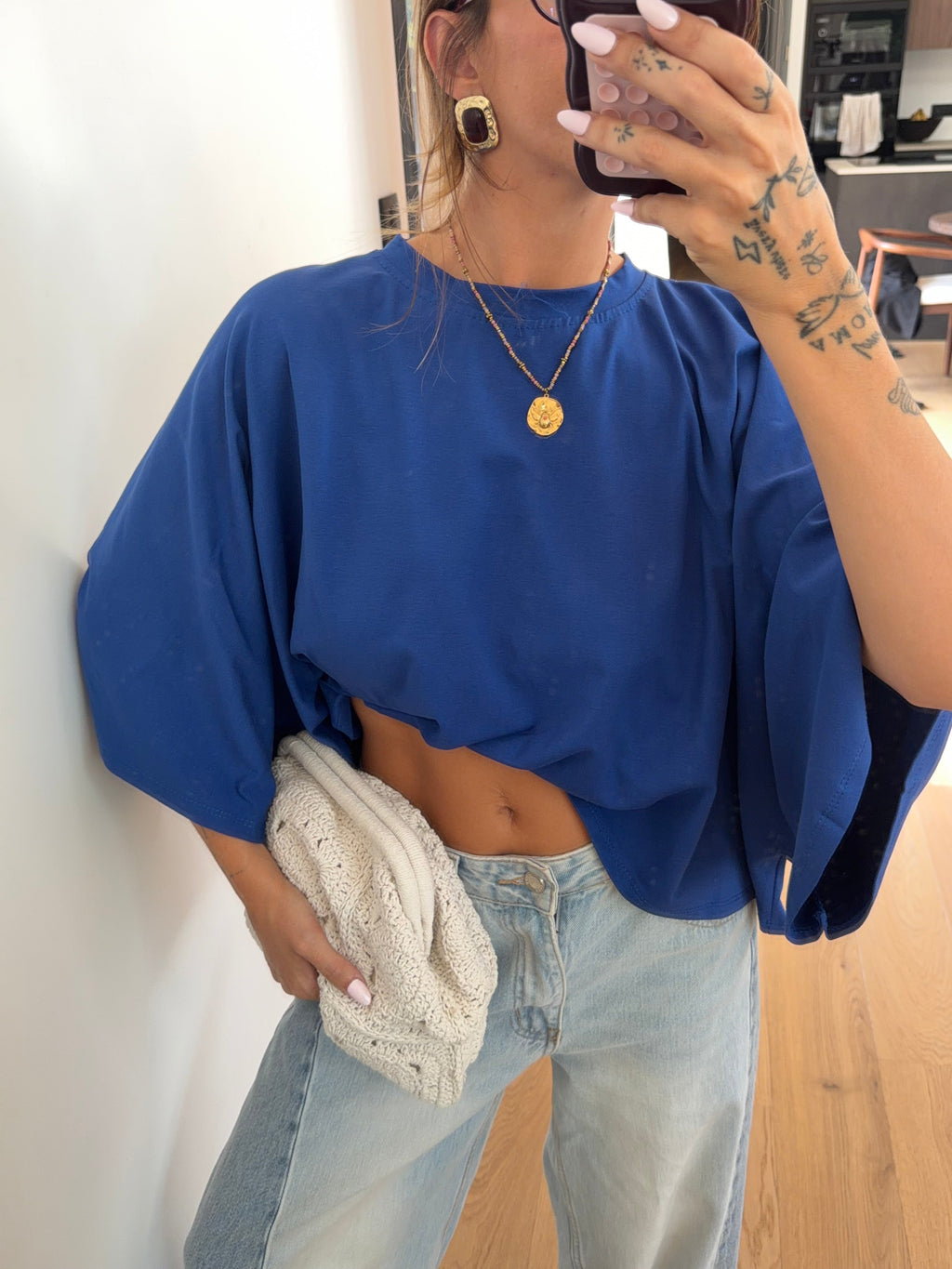 T-shirt parfait bleu roi