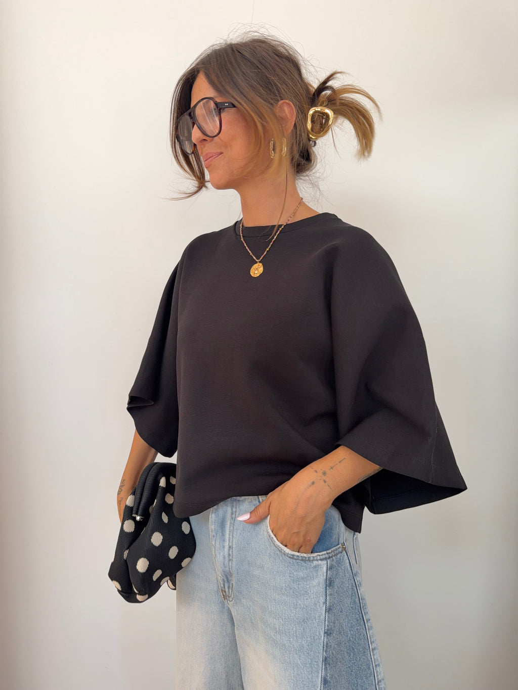 Sweat léger parfait  - noir