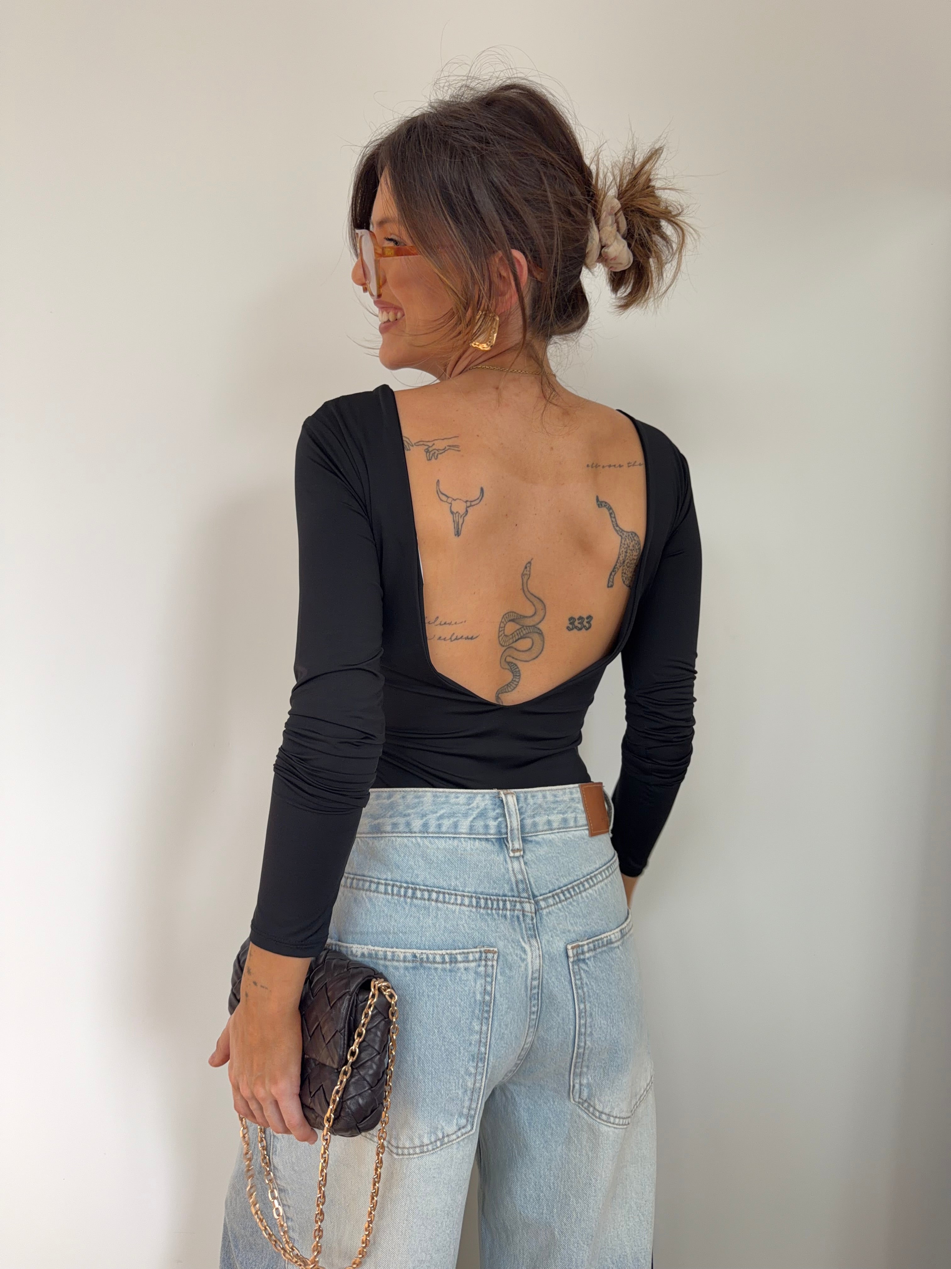 Body manches longues - noir