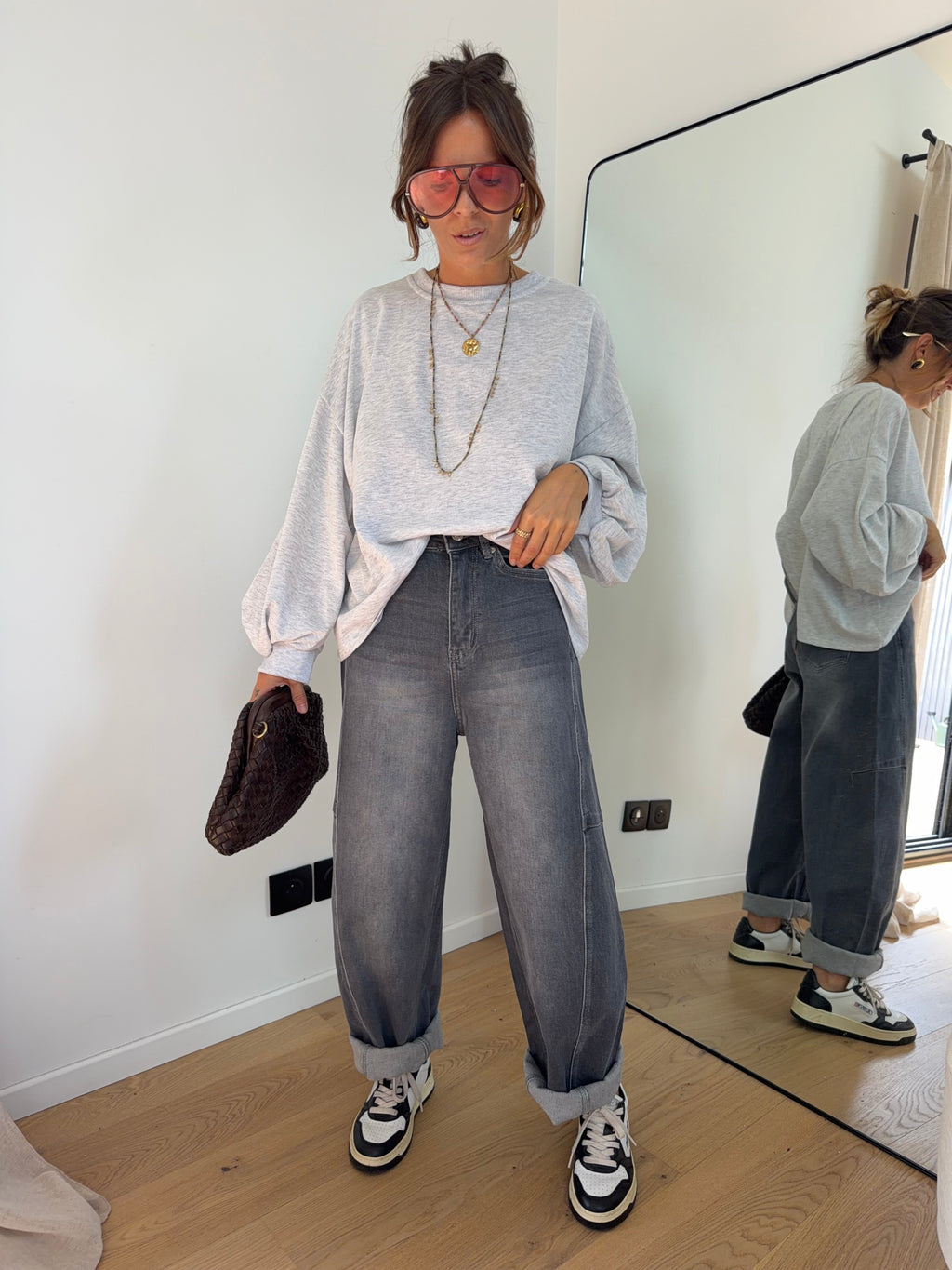 Jeans Mayron - gris clair