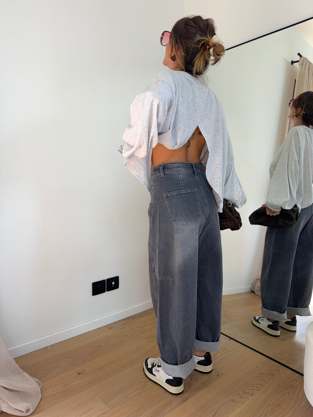 Jeans Mayron - gris clair