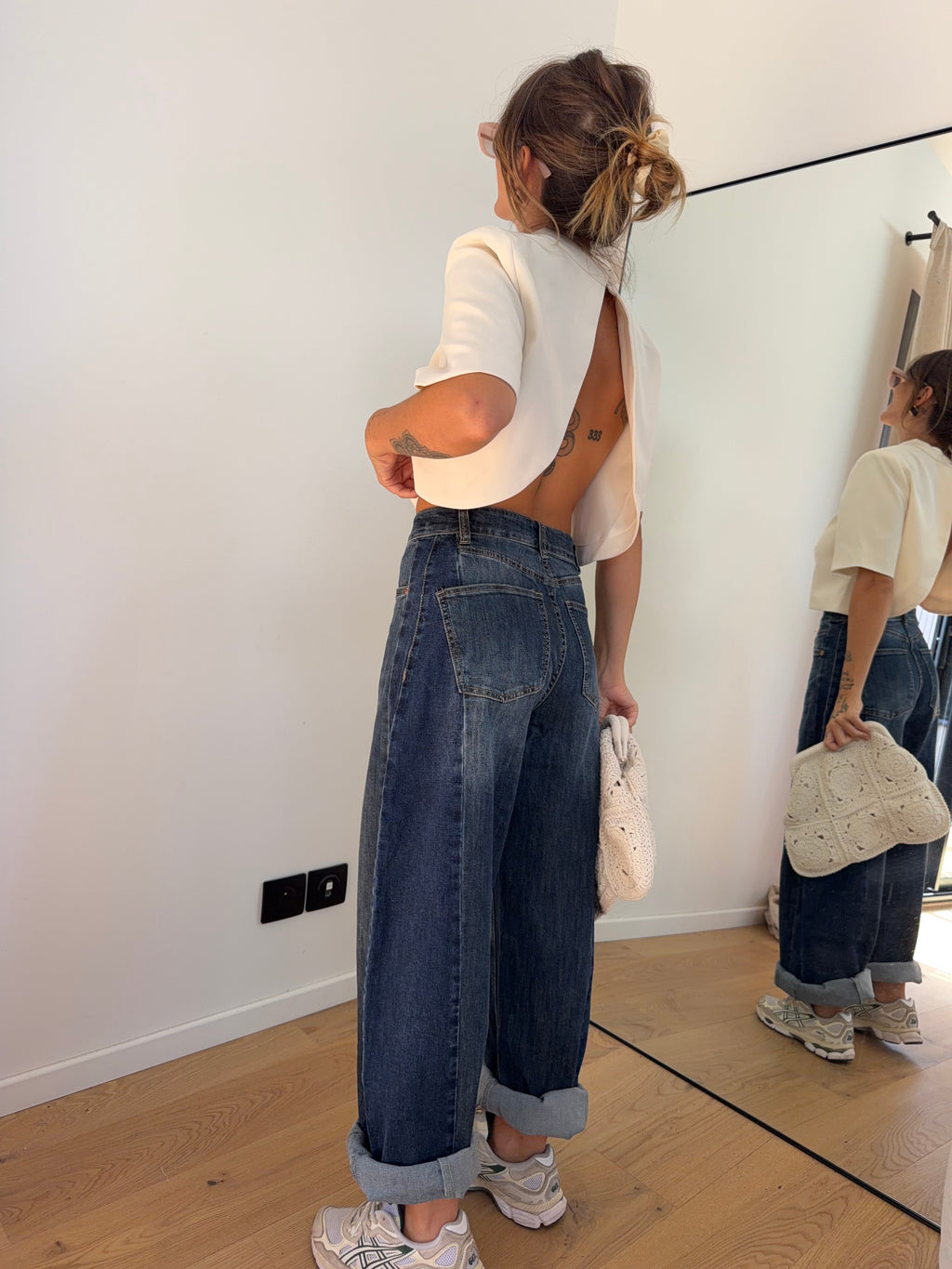 Jeans ballon 2 bleu
