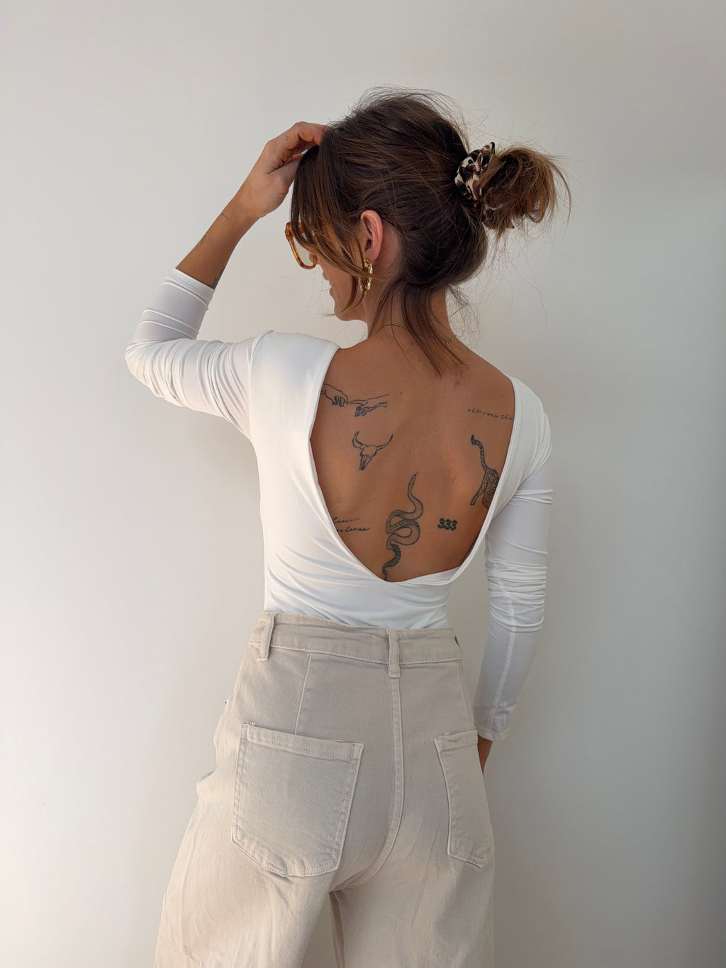 Body manches longues - blanc