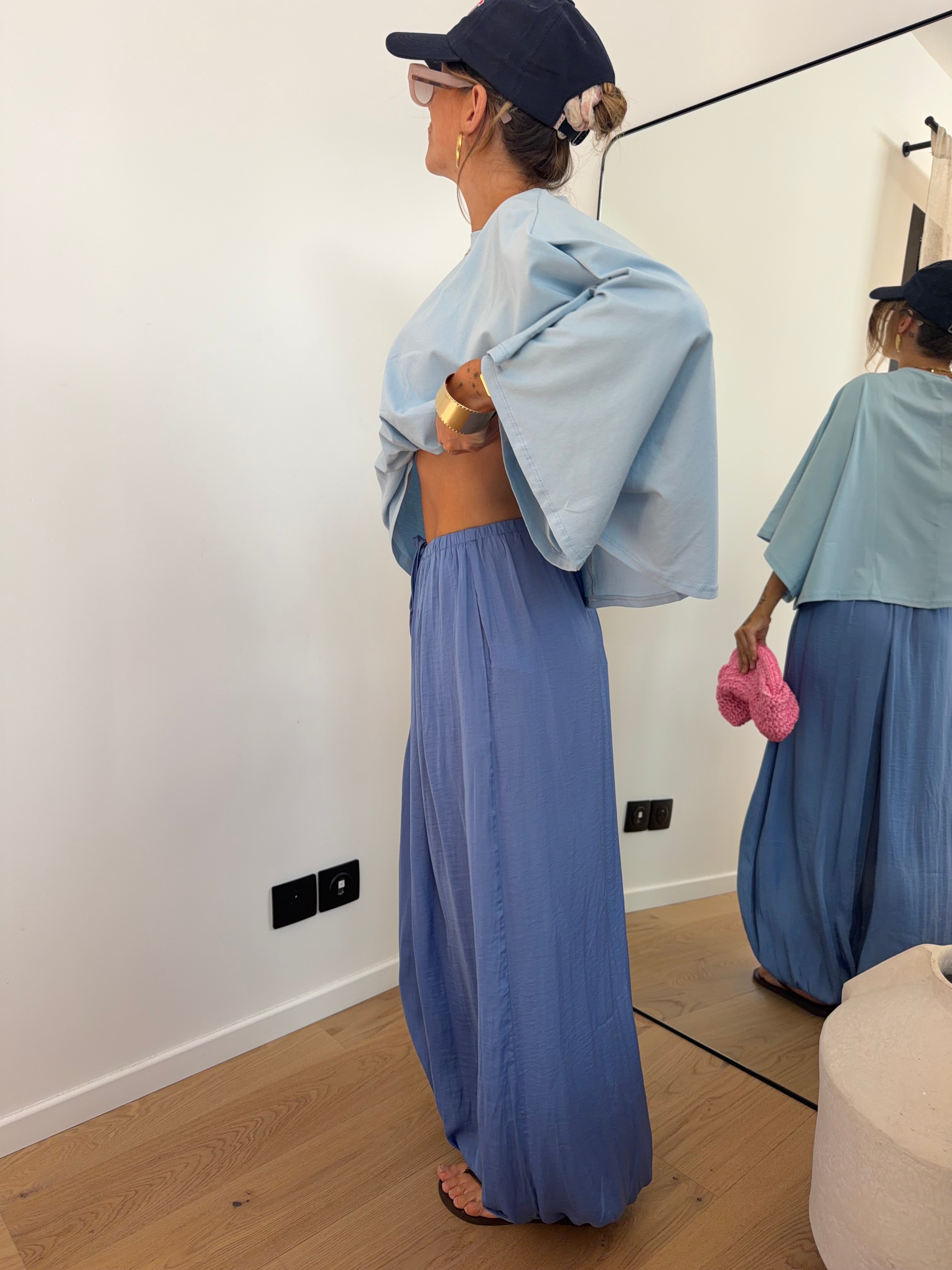 Pantalon ballon Liz - bleu