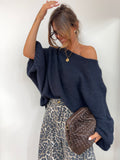 Pull oversize - bleu marine