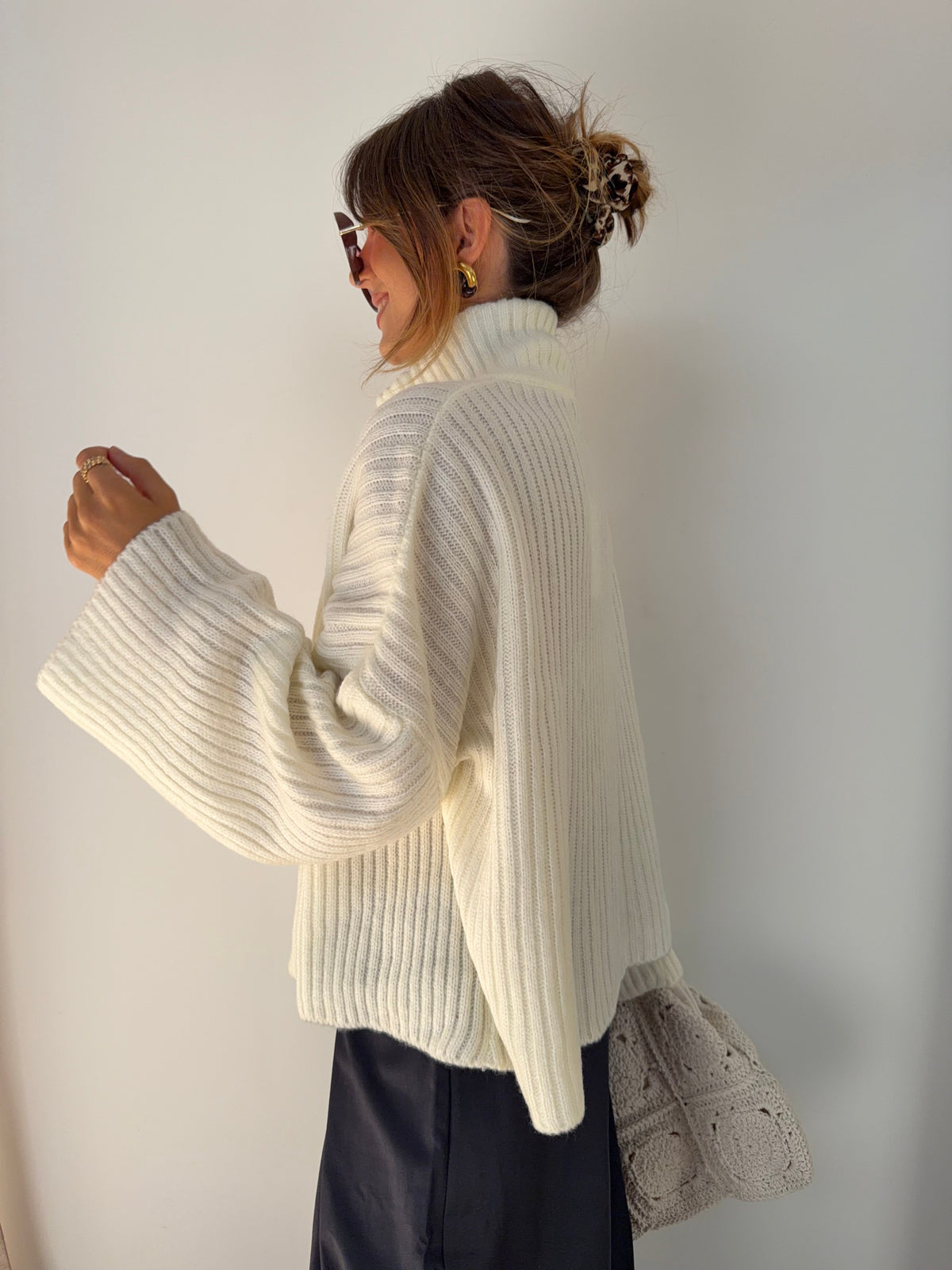 Veste cotelée - blanche