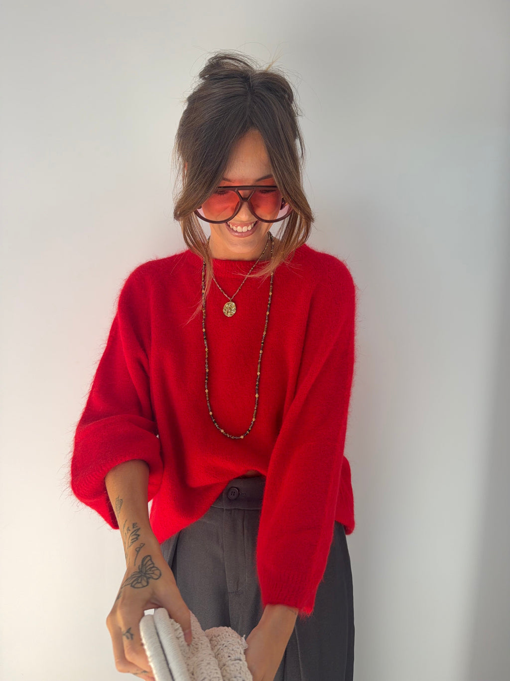 Pull Angora Seoul - rouge