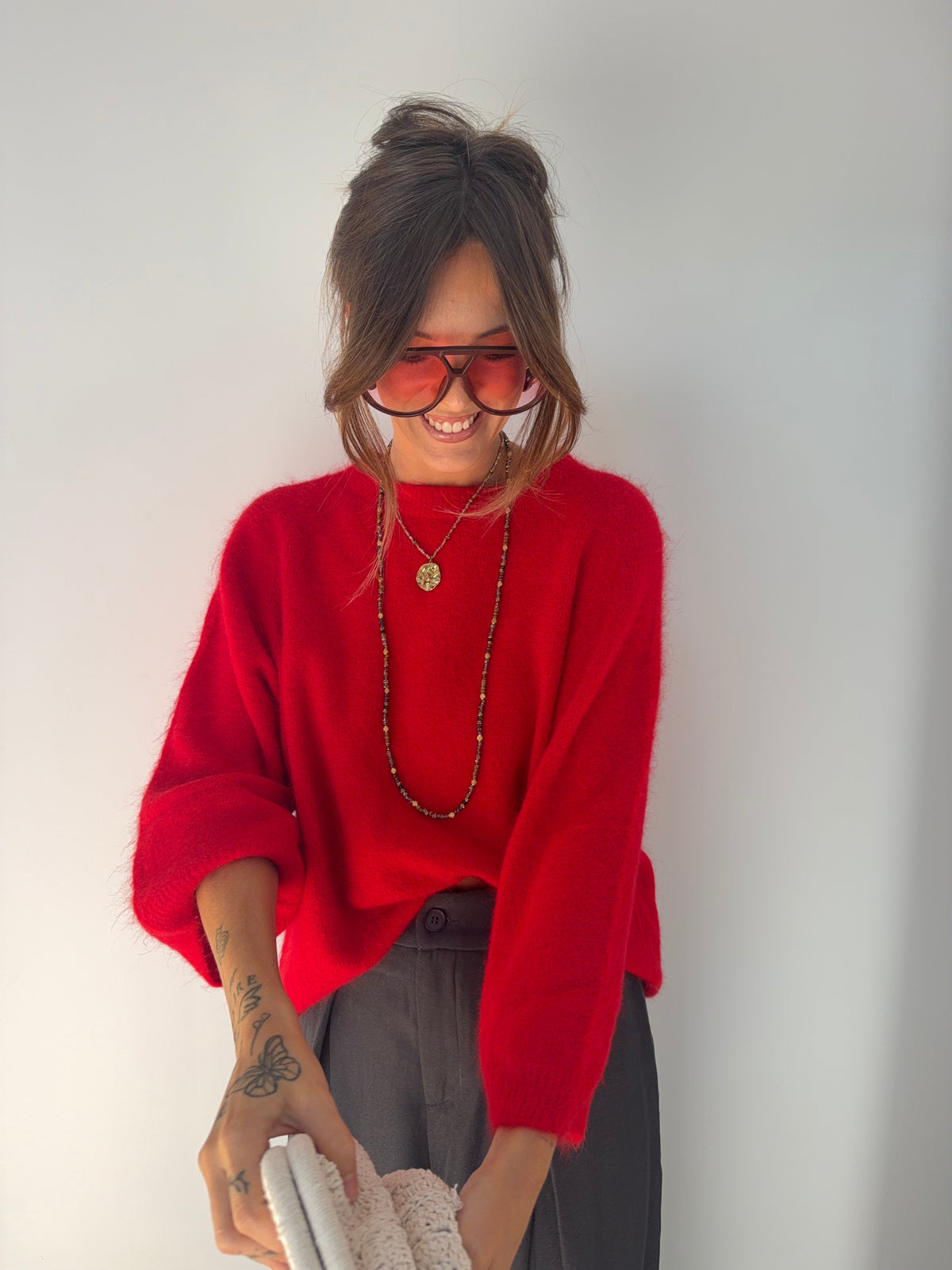 Pull Angora Seoul - rouge