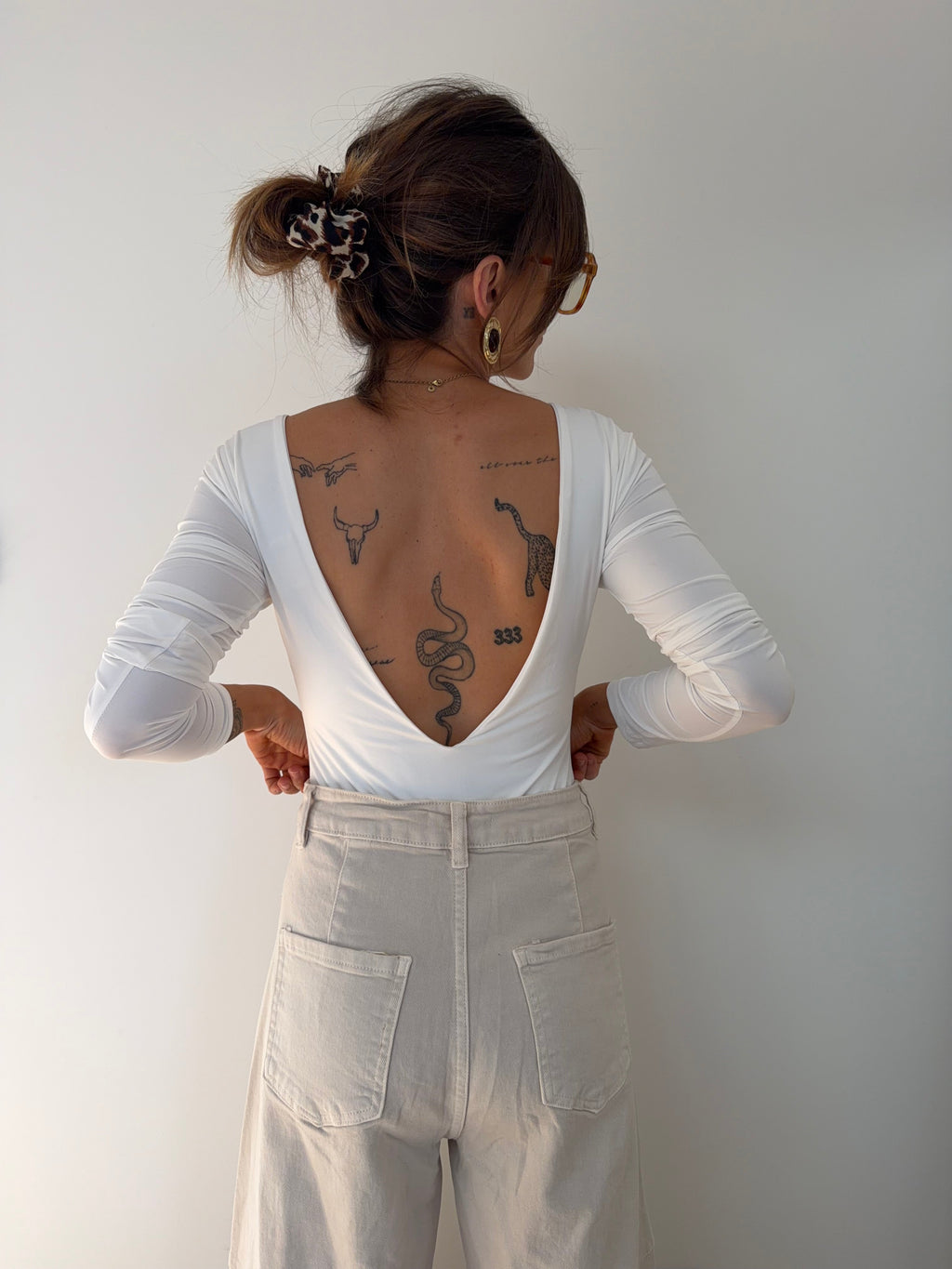 Body manches longues - blanc