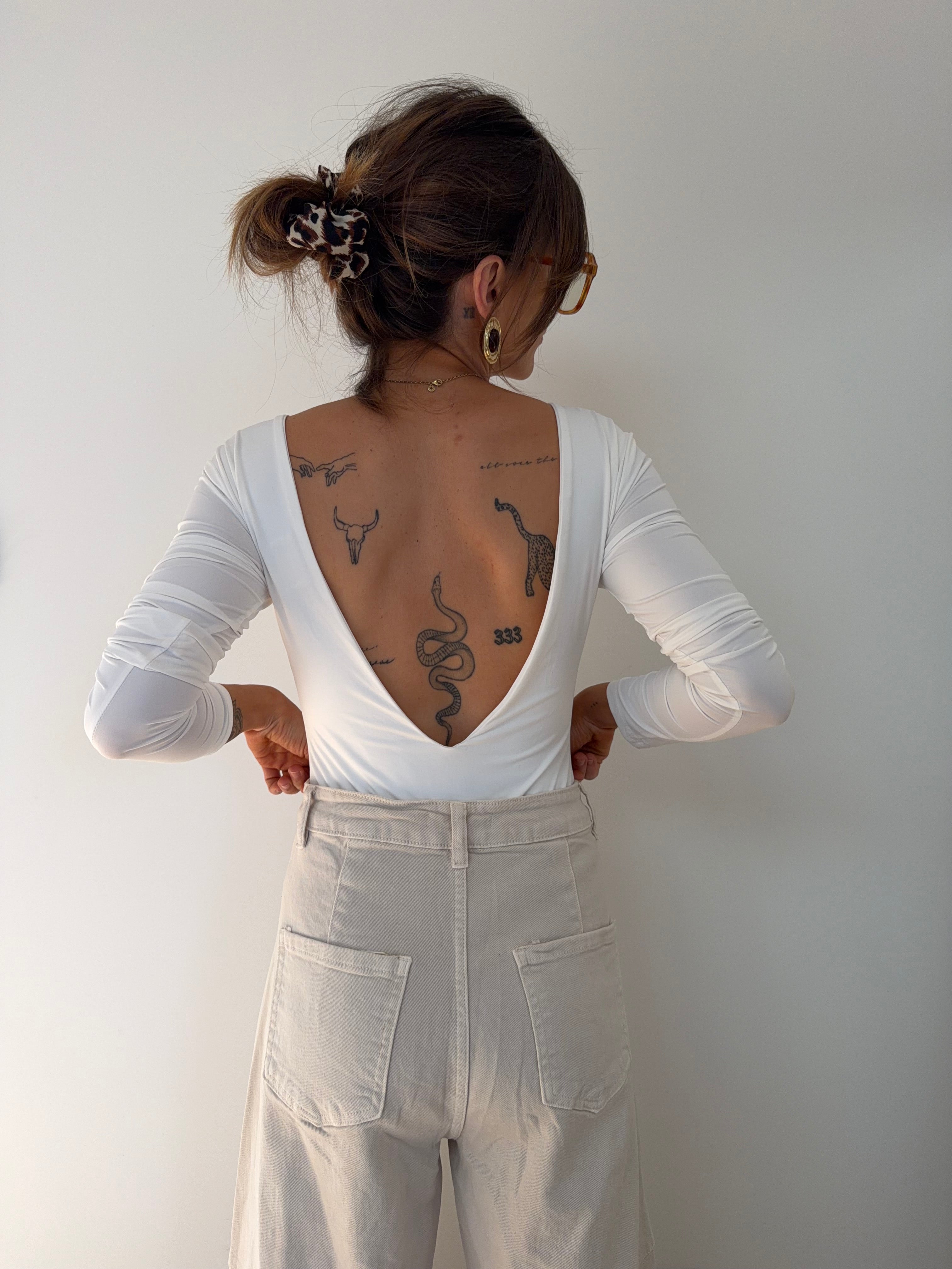 Body manches longues - blanc