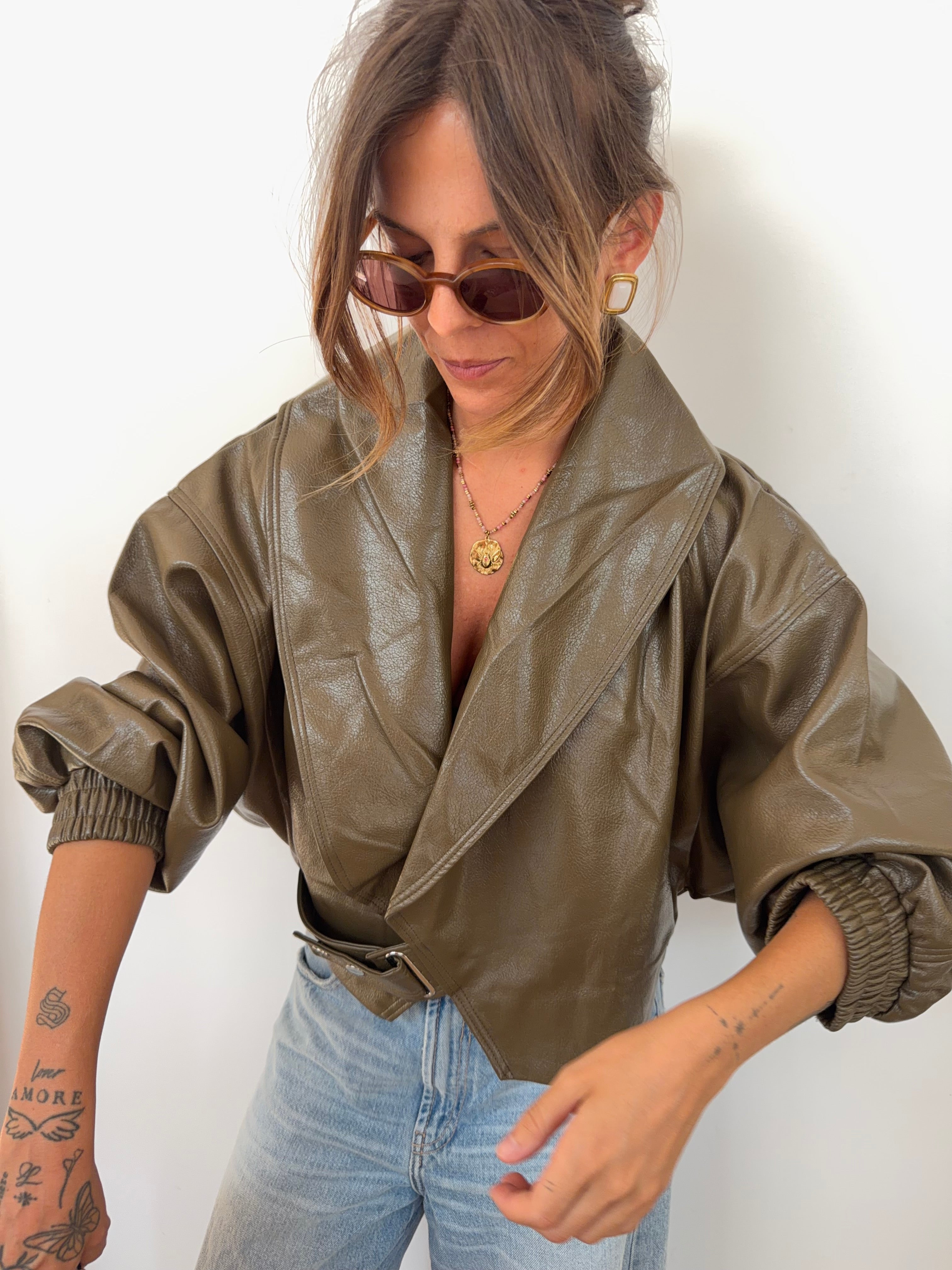 Veste simili kaki