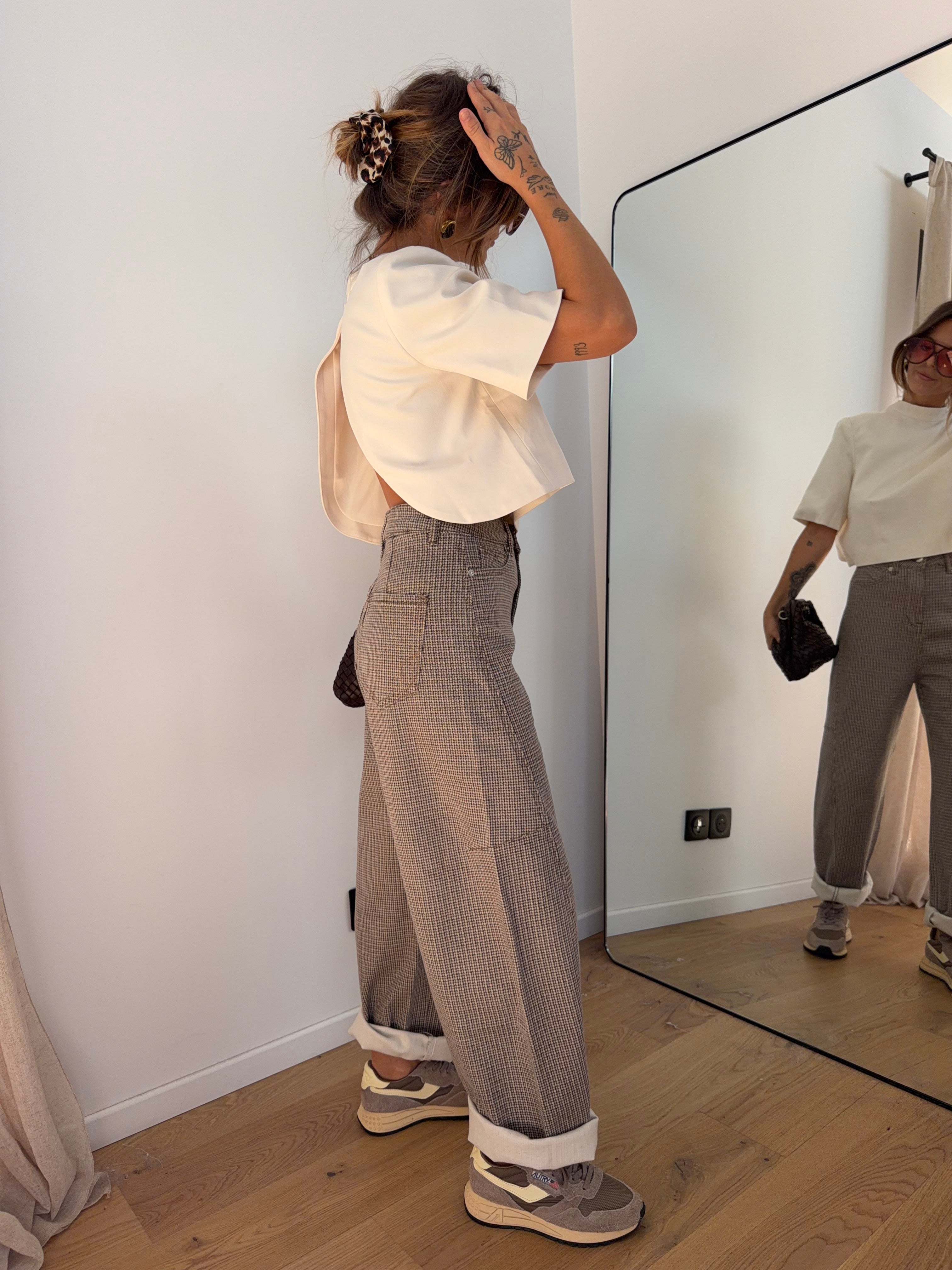 Jeans Mayron - pied de poule