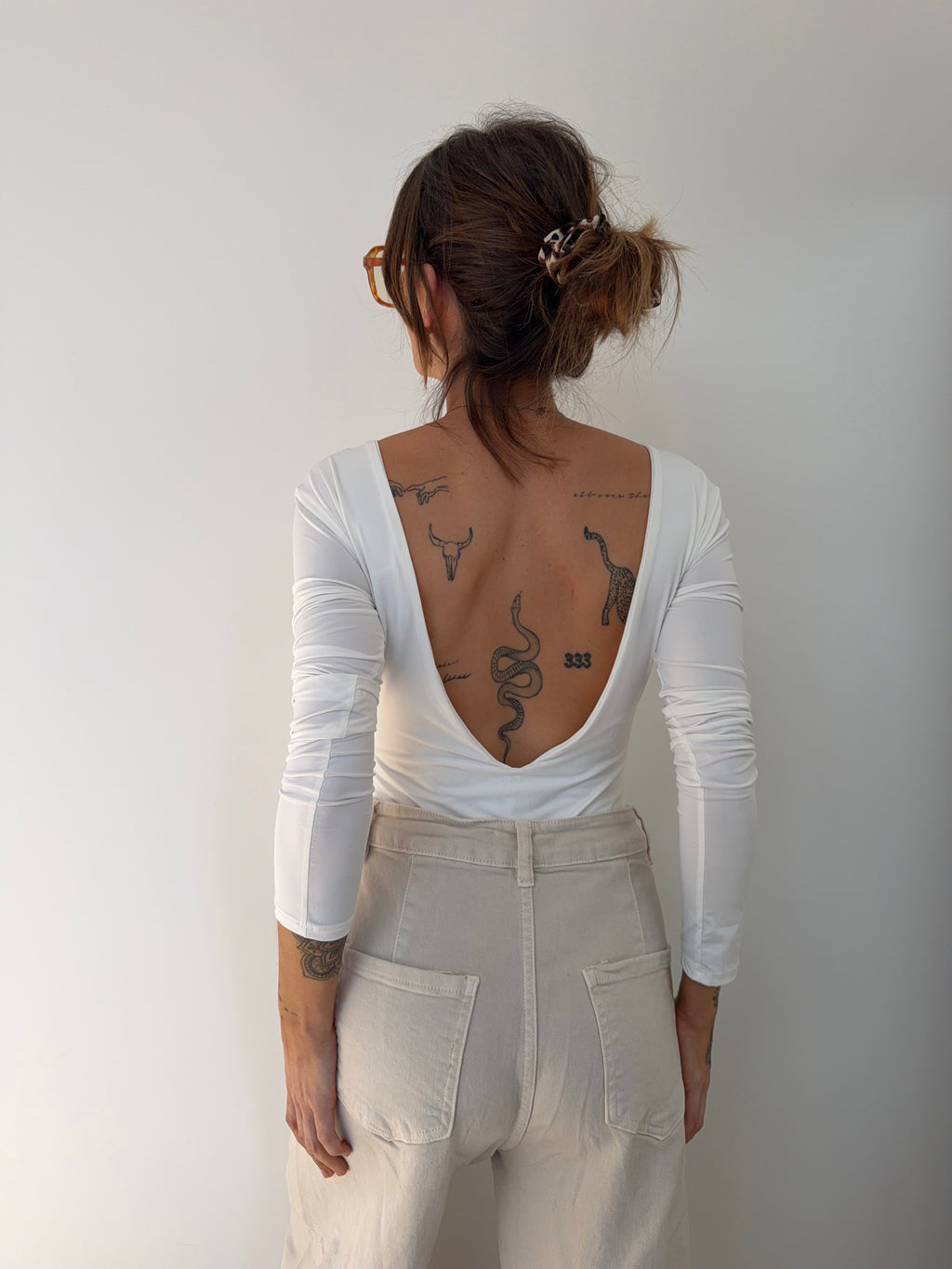 Body manches longues - blanc
